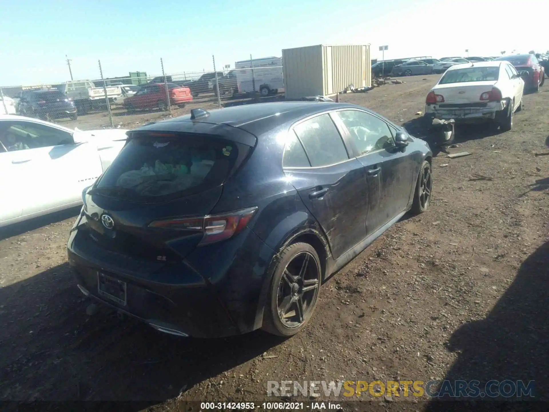 4 Photograph of a damaged car JTNK4RBE9K3044330 TOYOTA COROLLA HATCHBACK 2019