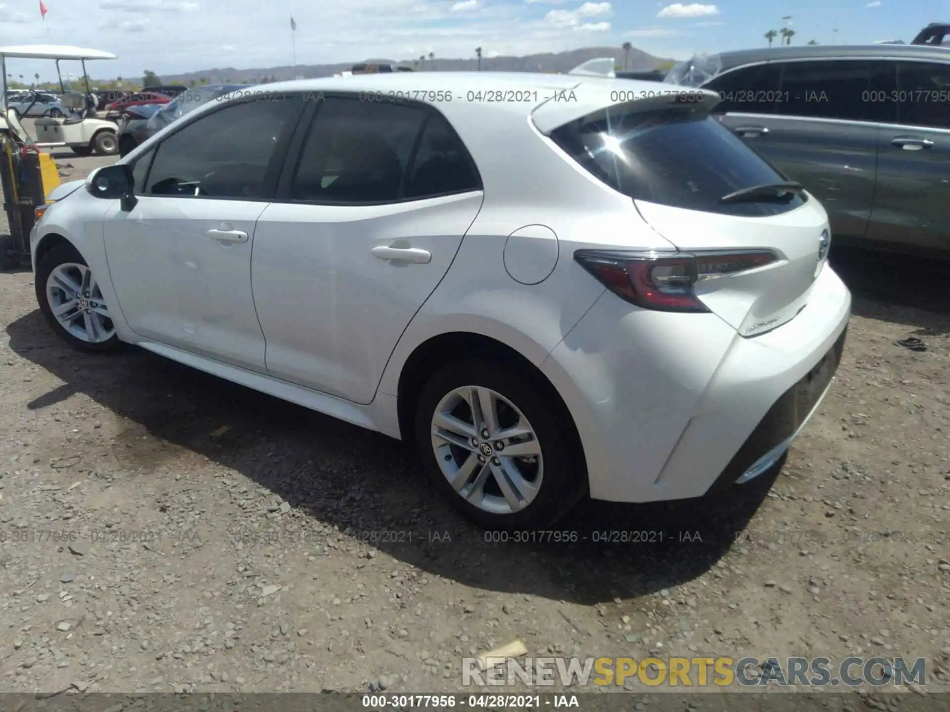 3 Photograph of a damaged car JTNK4RBE9K3048507 TOYOTA COROLLA HATCHBACK 2019