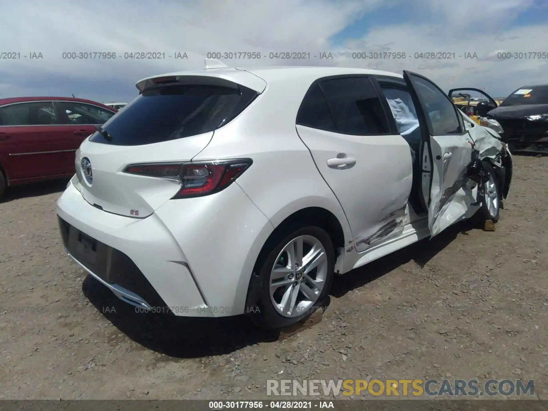 4 Photograph of a damaged car JTNK4RBE9K3048507 TOYOTA COROLLA HATCHBACK 2019