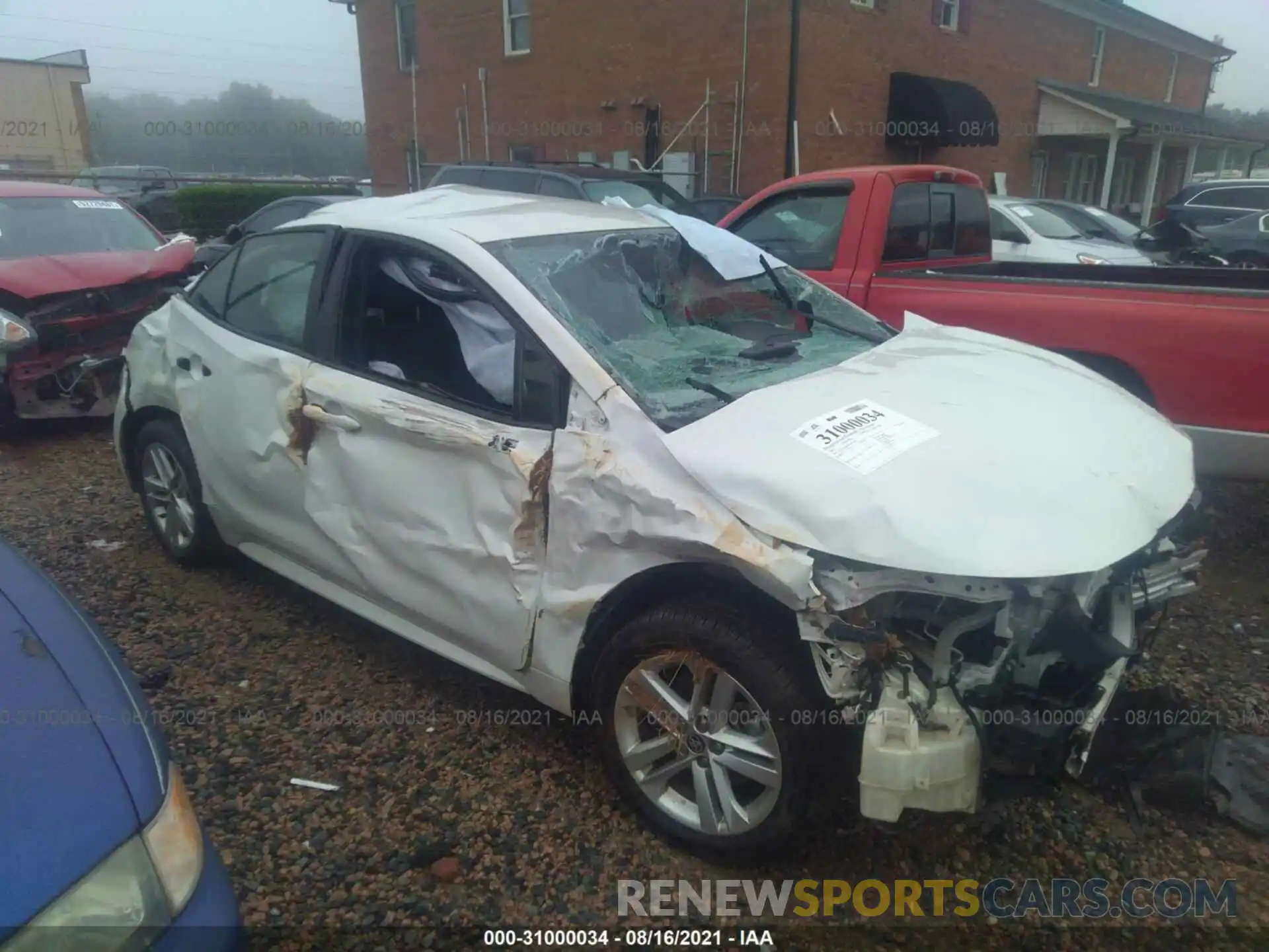 1 Photograph of a damaged car JTNK4RBE9K3051505 TOYOTA COROLLA HATCHBACK 2019