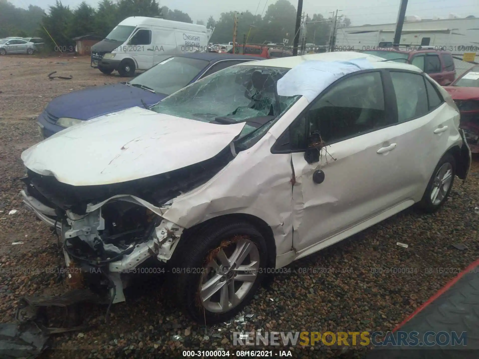 2 Photograph of a damaged car JTNK4RBE9K3051505 TOYOTA COROLLA HATCHBACK 2019