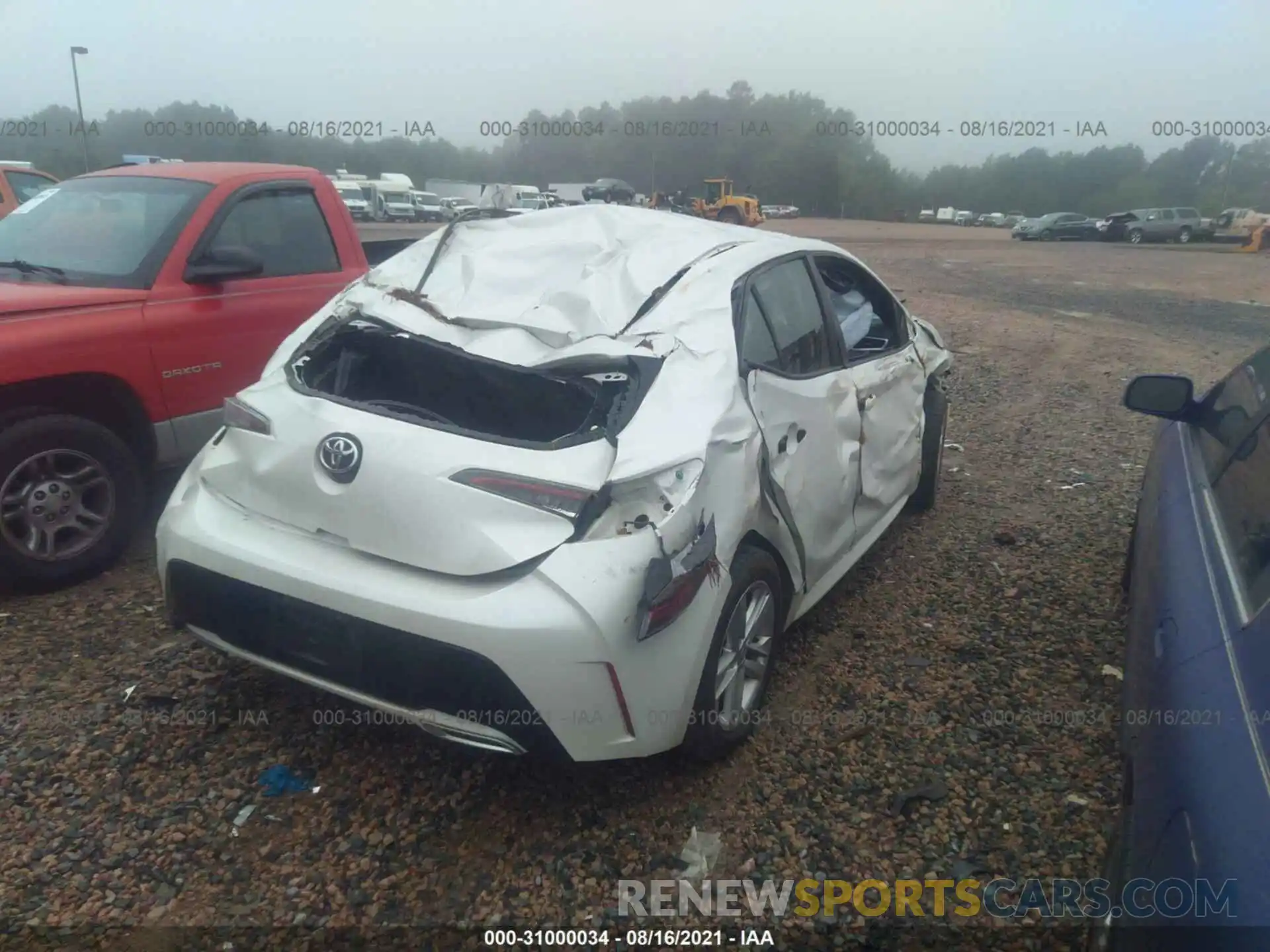 6 Photograph of a damaged car JTNK4RBE9K3051505 TOYOTA COROLLA HATCHBACK 2019