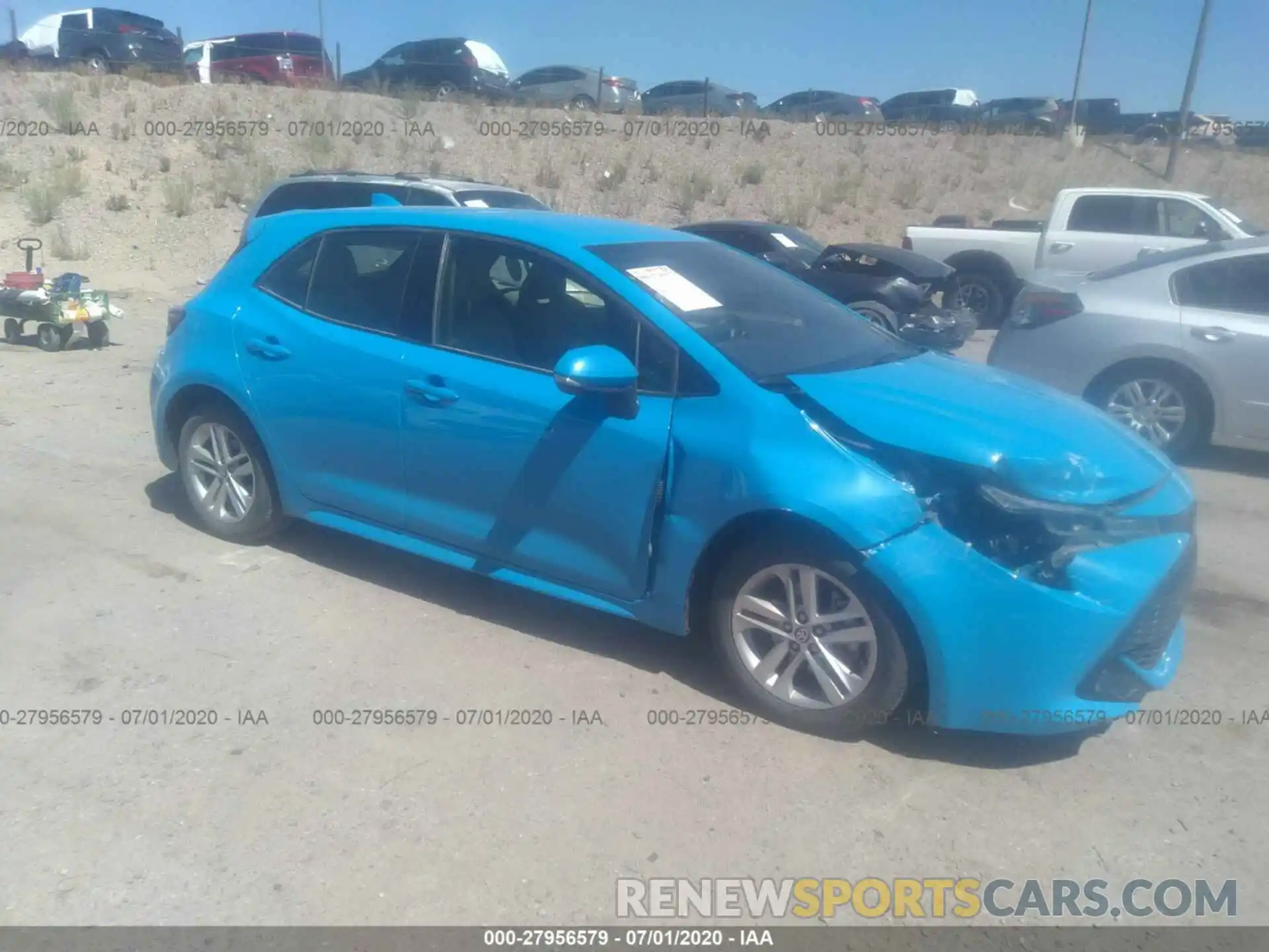 1 Photograph of a damaged car JTNK4RBE9K3052492 TOYOTA COROLLA HATCHBACK 2019