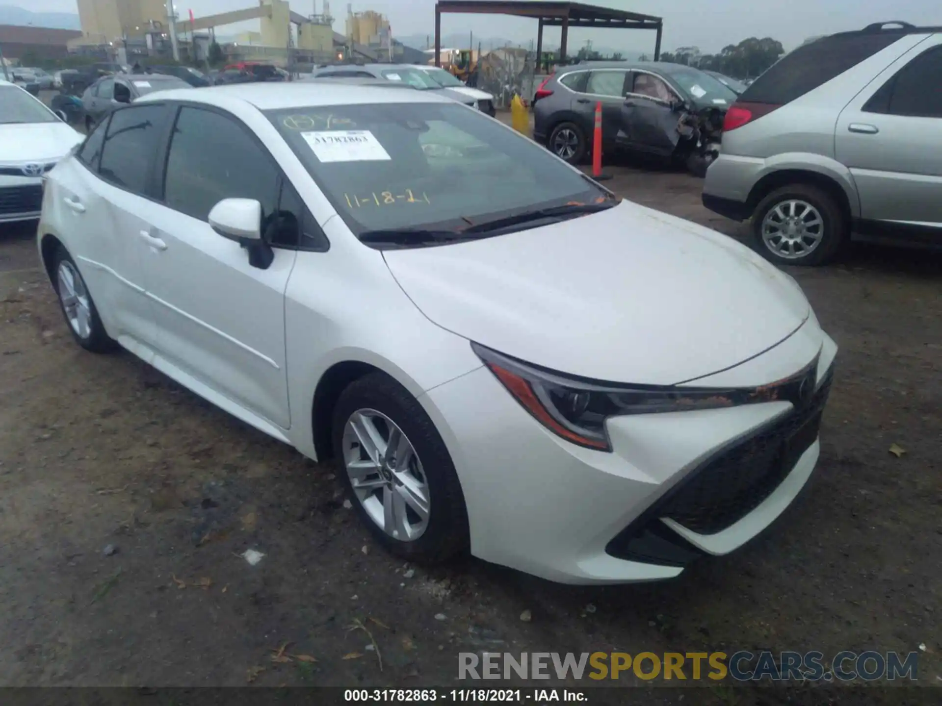 1 Photograph of a damaged car JTNK4RBE9K3052671 TOYOTA COROLLA HATCHBACK 2019