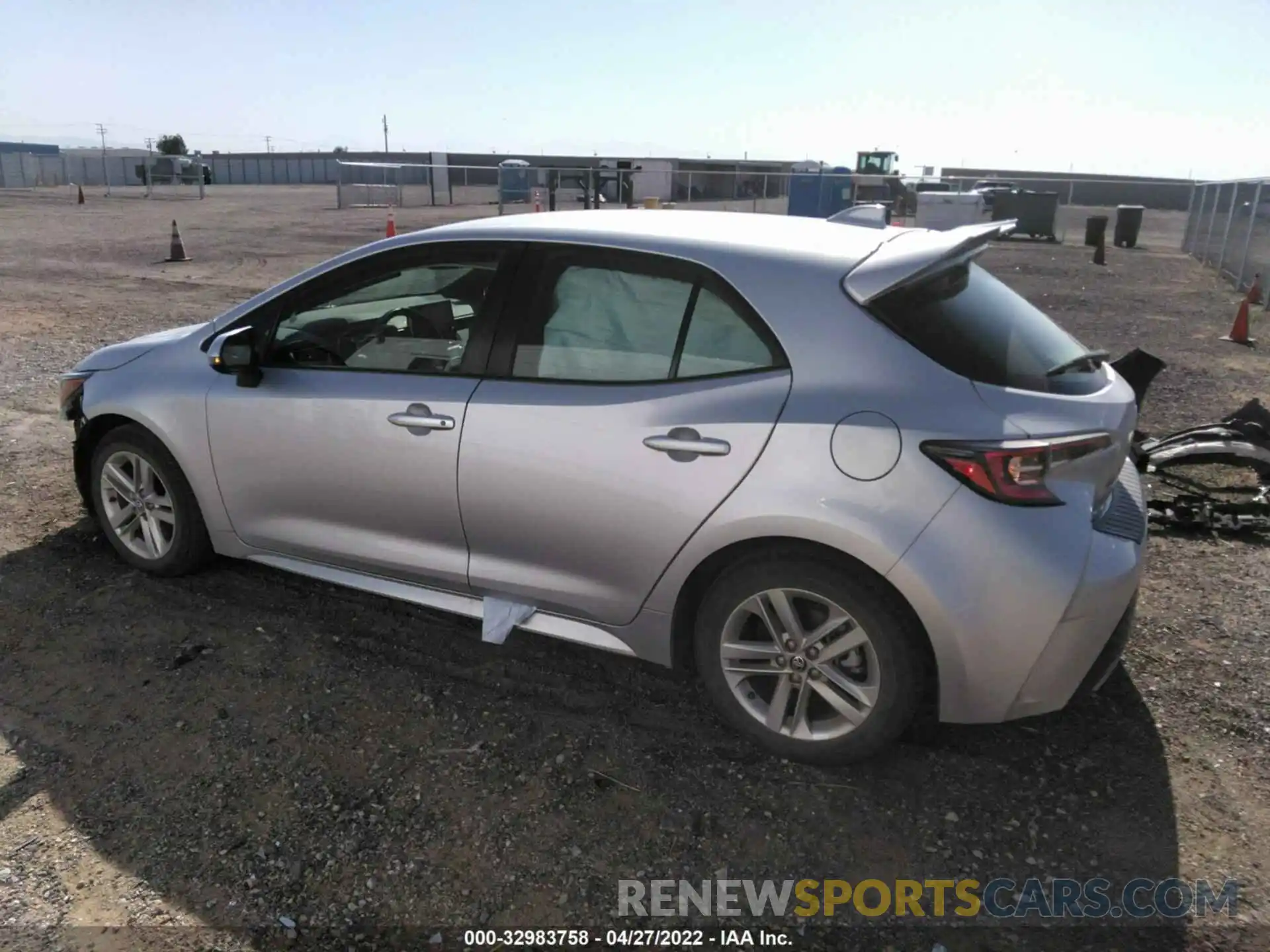 3 Photograph of a damaged car JTNK4RBE9K3052976 TOYOTA COROLLA HATCHBACK 2019