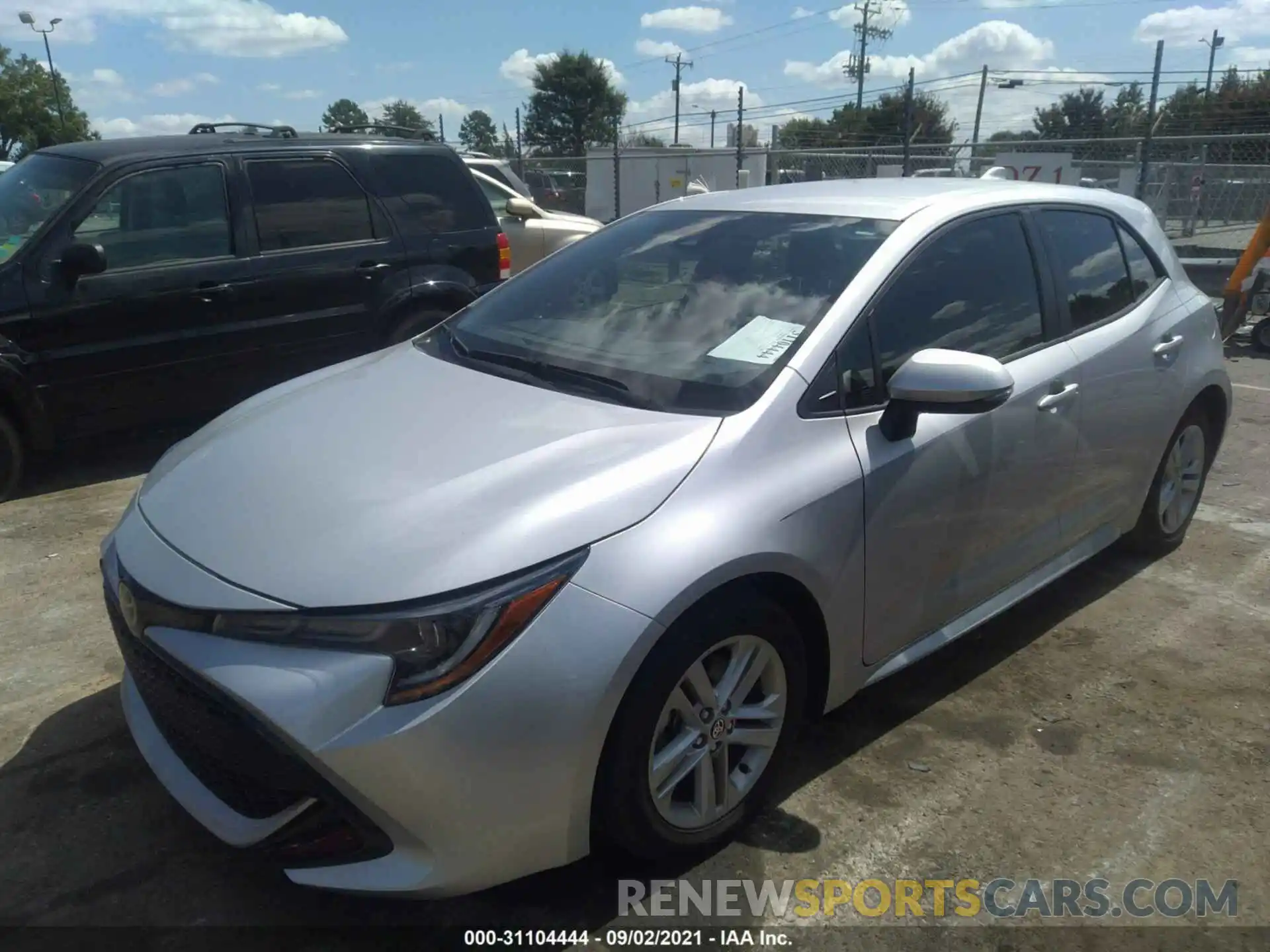 2 Photograph of a damaged car JTNK4RBE9K3059782 TOYOTA COROLLA HATCHBACK 2019