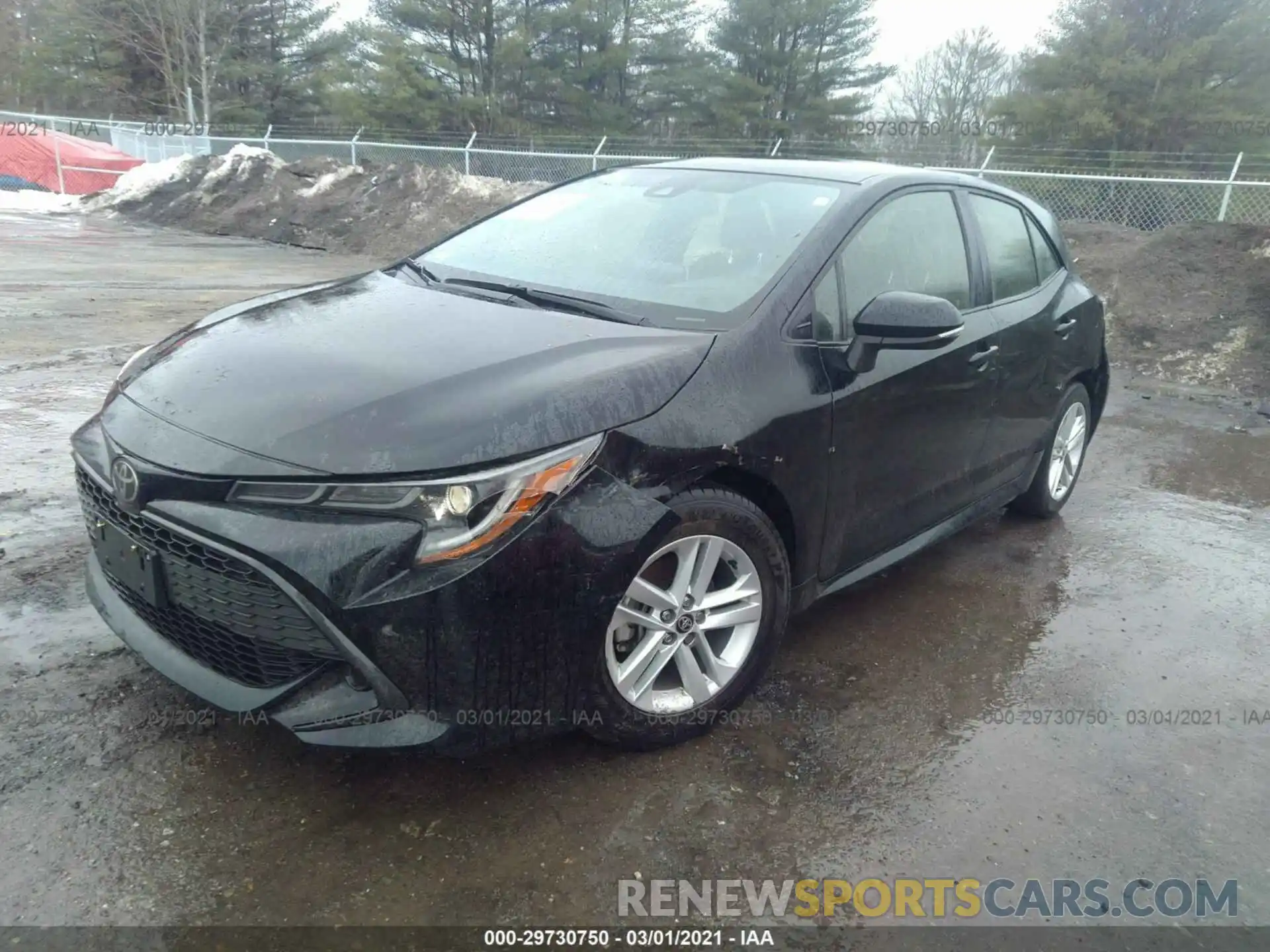 2 Photograph of a damaged car JTNK4RBE9K3060849 TOYOTA COROLLA HATCHBACK 2019