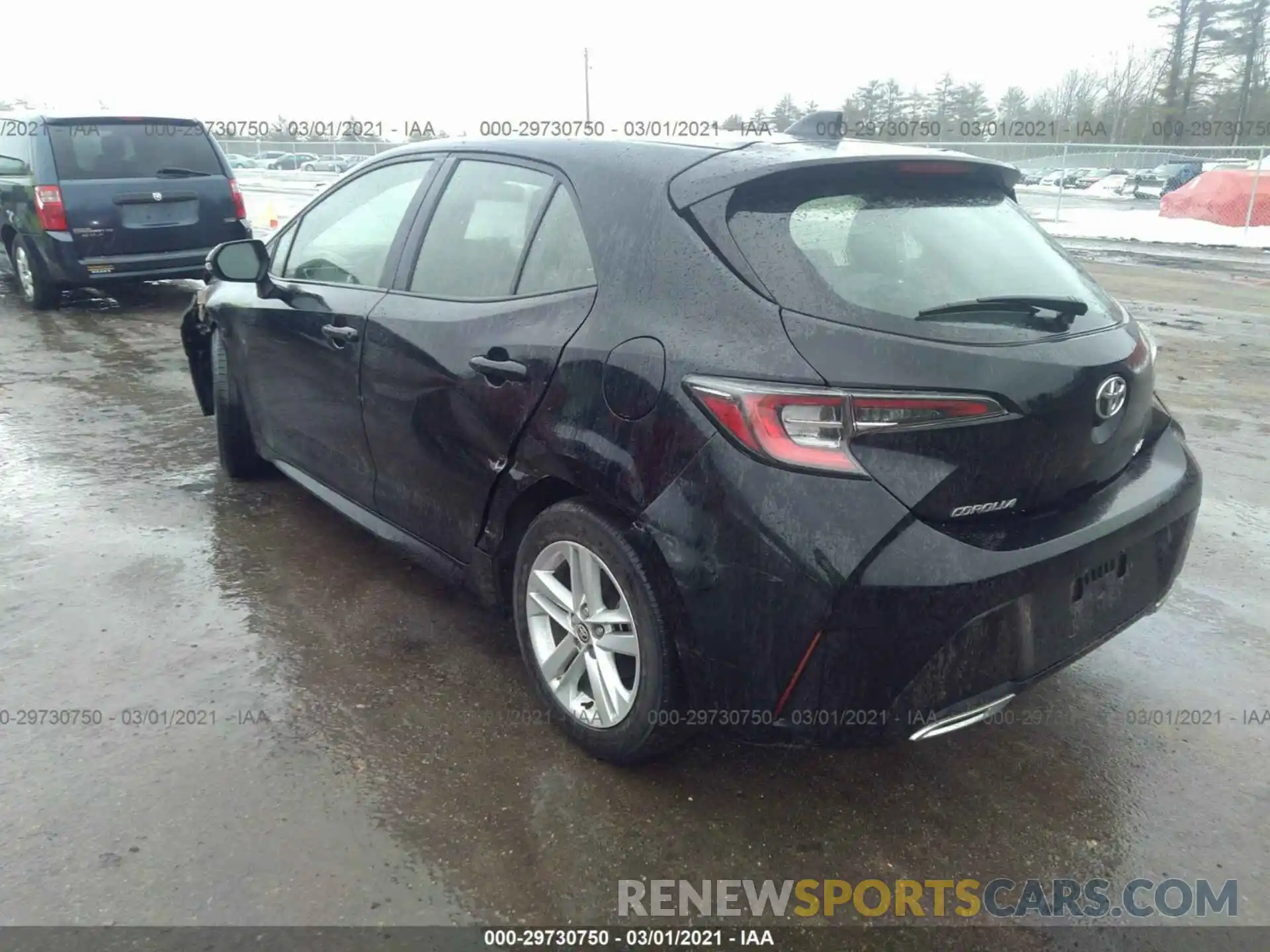 3 Photograph of a damaged car JTNK4RBE9K3060849 TOYOTA COROLLA HATCHBACK 2019