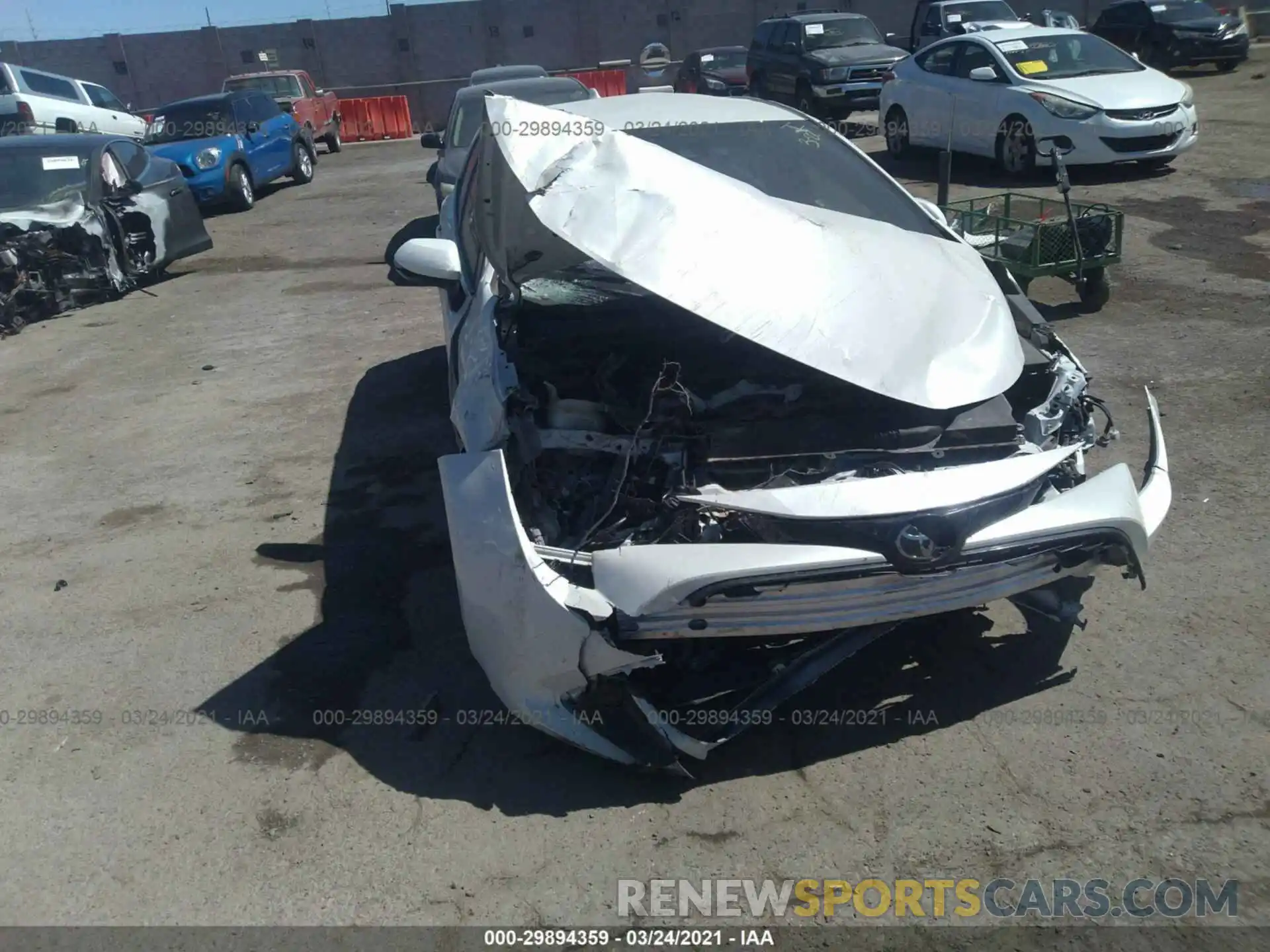 6 Photograph of a damaged car JTNK4RBE9K3061385 TOYOTA COROLLA HATCHBACK 2019