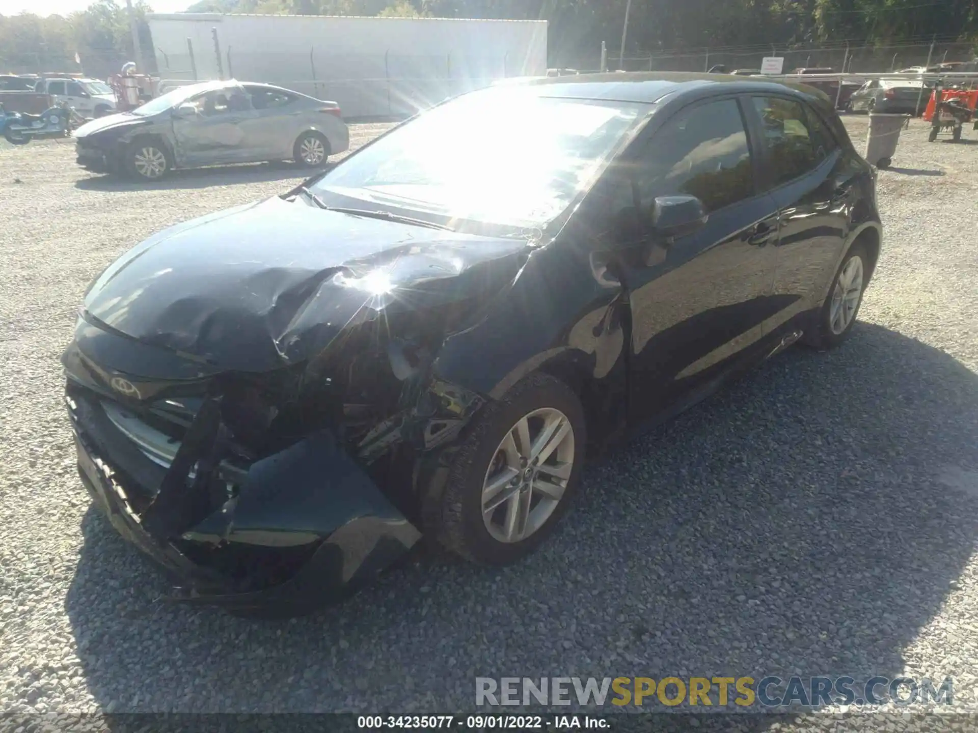 2 Photograph of a damaged car JTNK4RBE9K3068871 TOYOTA COROLLA HATCHBACK 2019