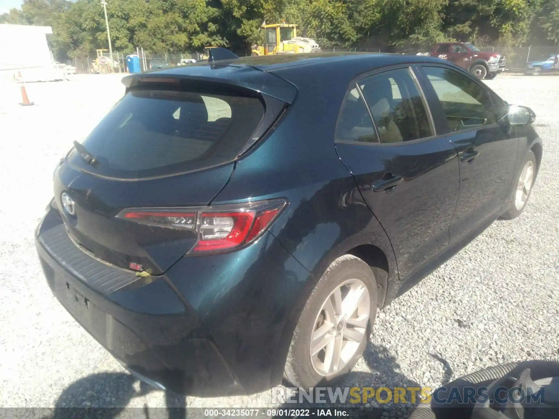 4 Photograph of a damaged car JTNK4RBE9K3068871 TOYOTA COROLLA HATCHBACK 2019