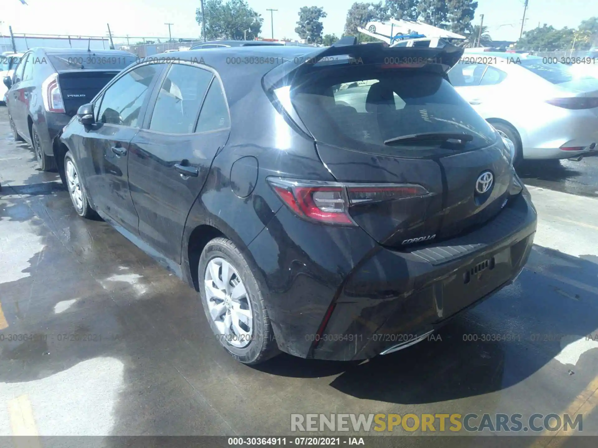 3 Photograph of a damaged car JTNK4RBE9K3071415 TOYOTA COROLLA HATCHBACK 2019