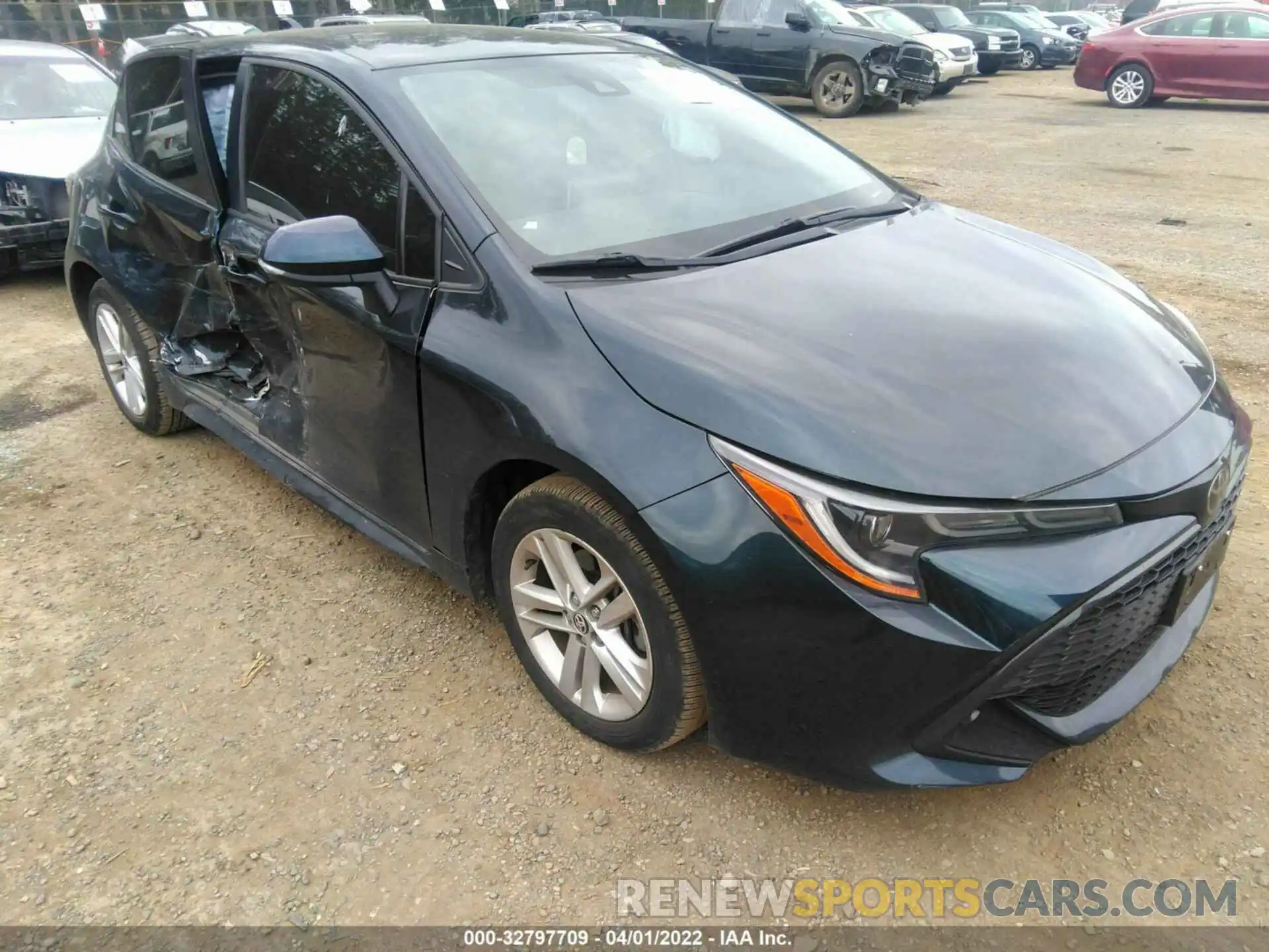 1 Photograph of a damaged car JTNK4RBEXK3012468 TOYOTA COROLLA HATCHBACK 2019