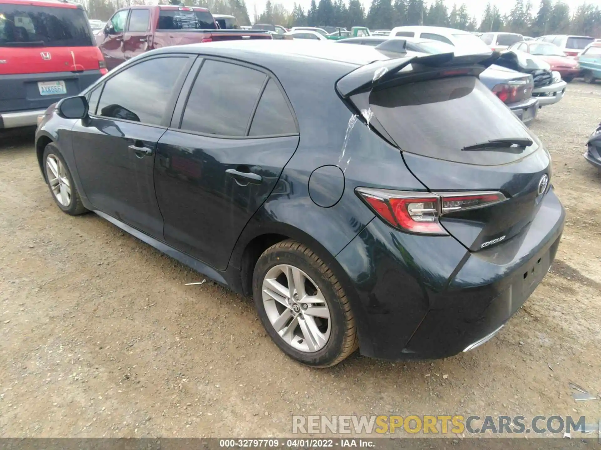 3 Photograph of a damaged car JTNK4RBEXK3012468 TOYOTA COROLLA HATCHBACK 2019