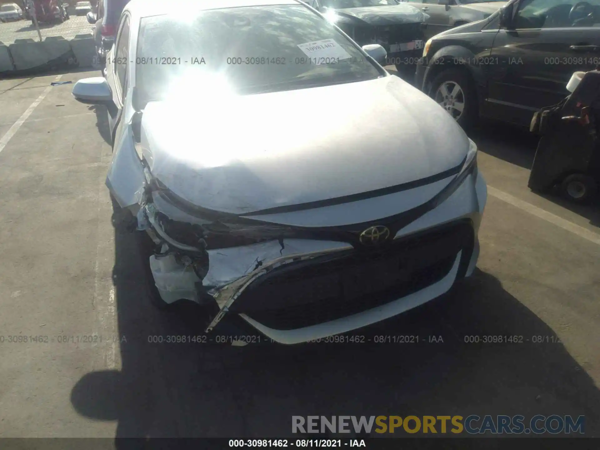 6 Photograph of a damaged car JTNK4RBEXK3020697 TOYOTA COROLLA HATCHBACK 2019