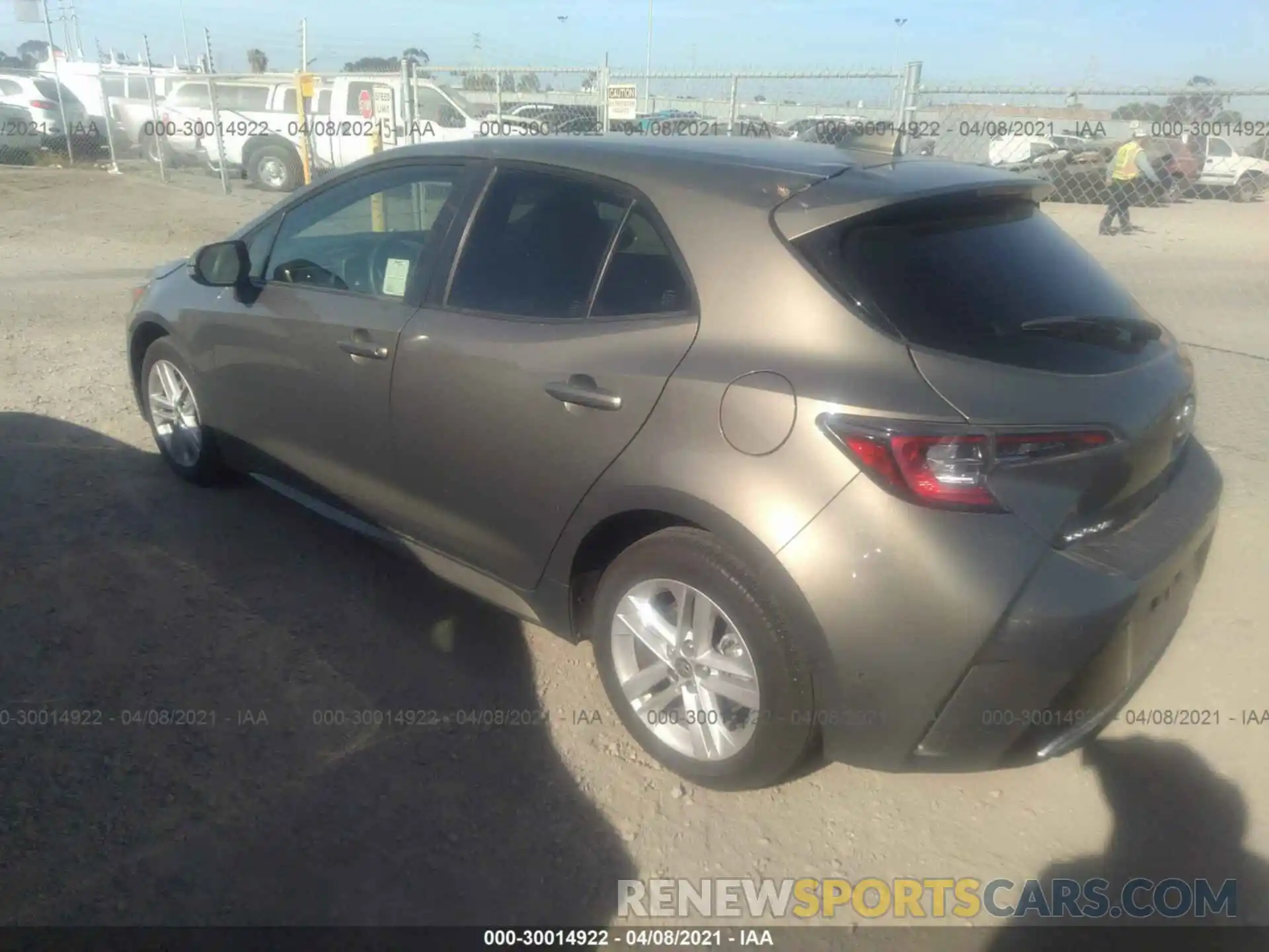 3 Photograph of a damaged car JTNK4RBEXK3022255 TOYOTA COROLLA HATCHBACK 2019