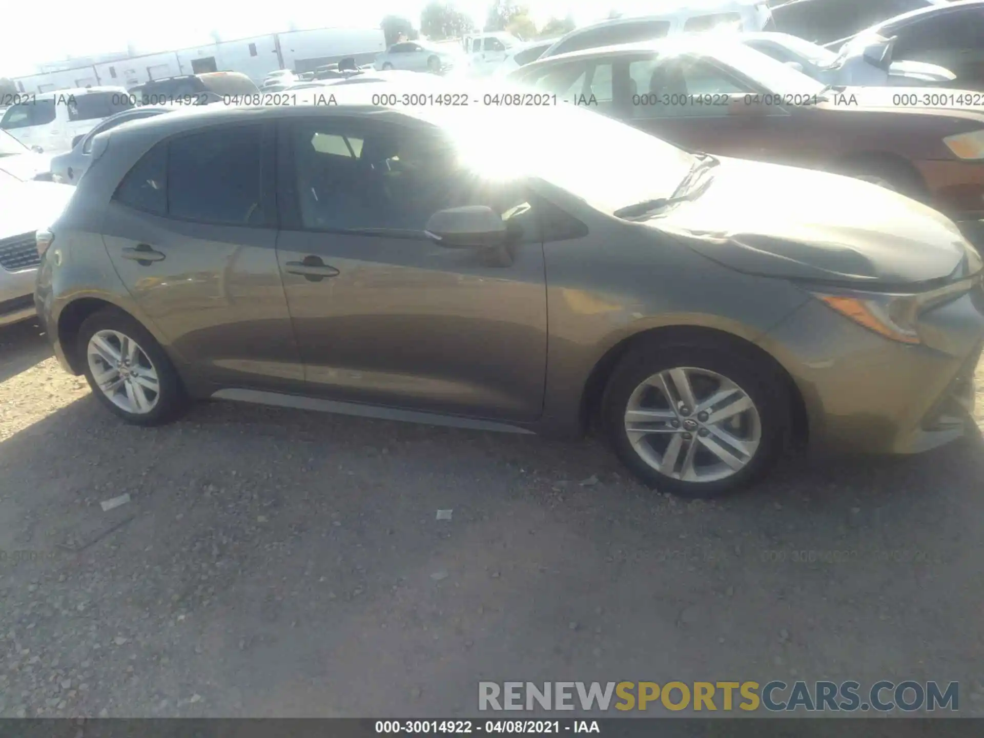 6 Photograph of a damaged car JTNK4RBEXK3022255 TOYOTA COROLLA HATCHBACK 2019