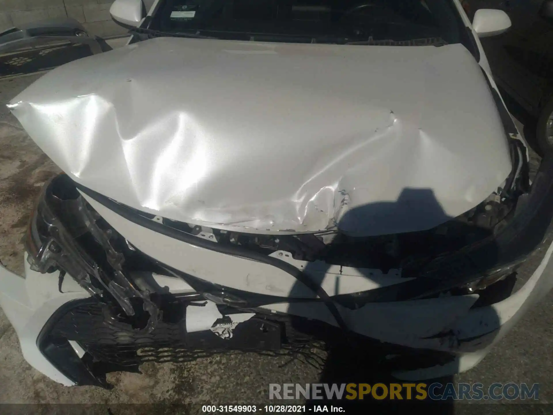 10 Photograph of a damaged car JTNK4RBEXK3022384 TOYOTA COROLLA HATCHBACK 2019