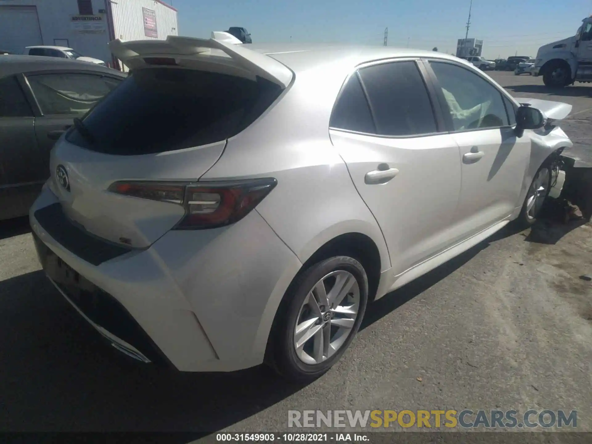 4 Photograph of a damaged car JTNK4RBEXK3022384 TOYOTA COROLLA HATCHBACK 2019