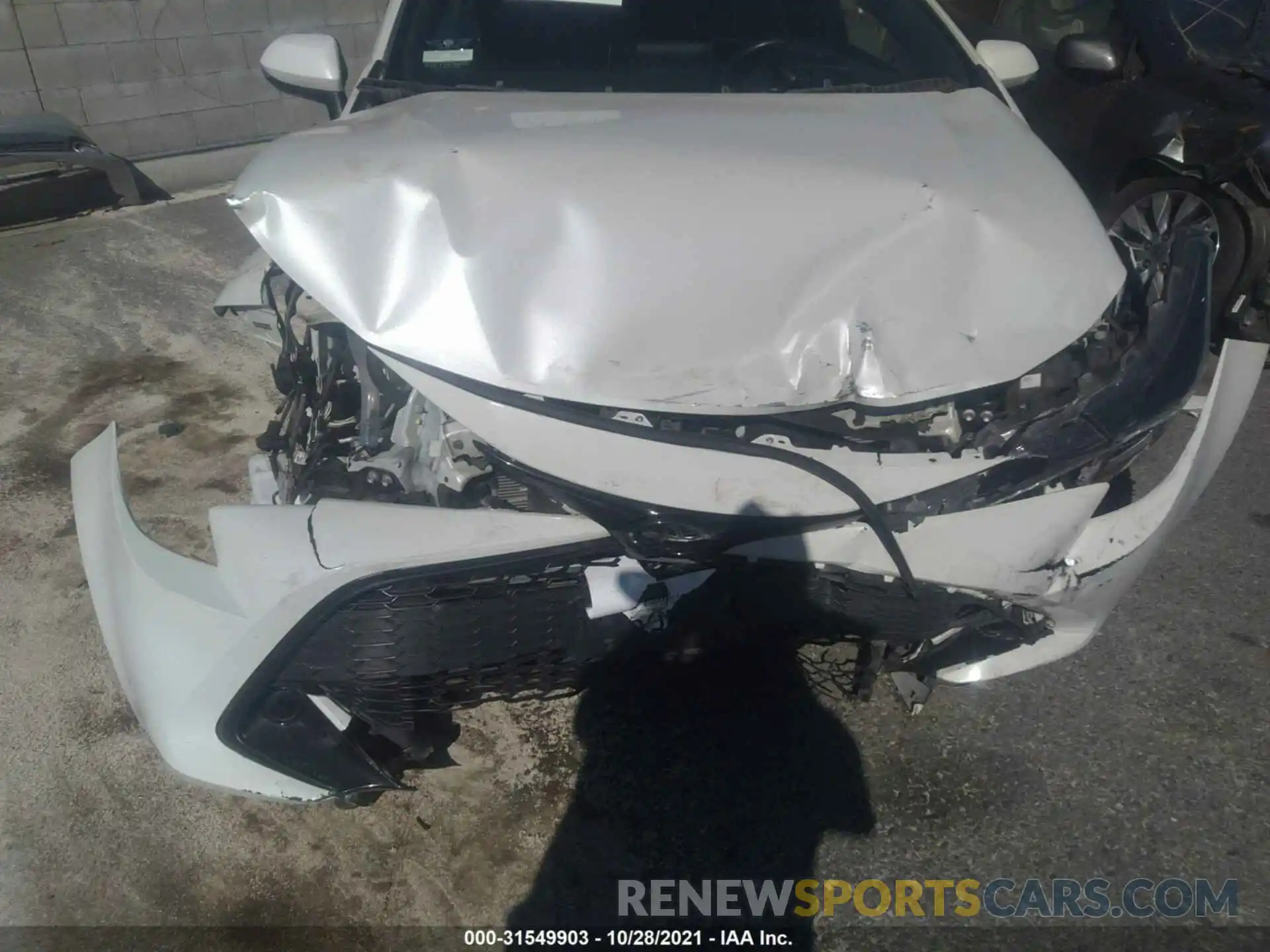 6 Photograph of a damaged car JTNK4RBEXK3022384 TOYOTA COROLLA HATCHBACK 2019