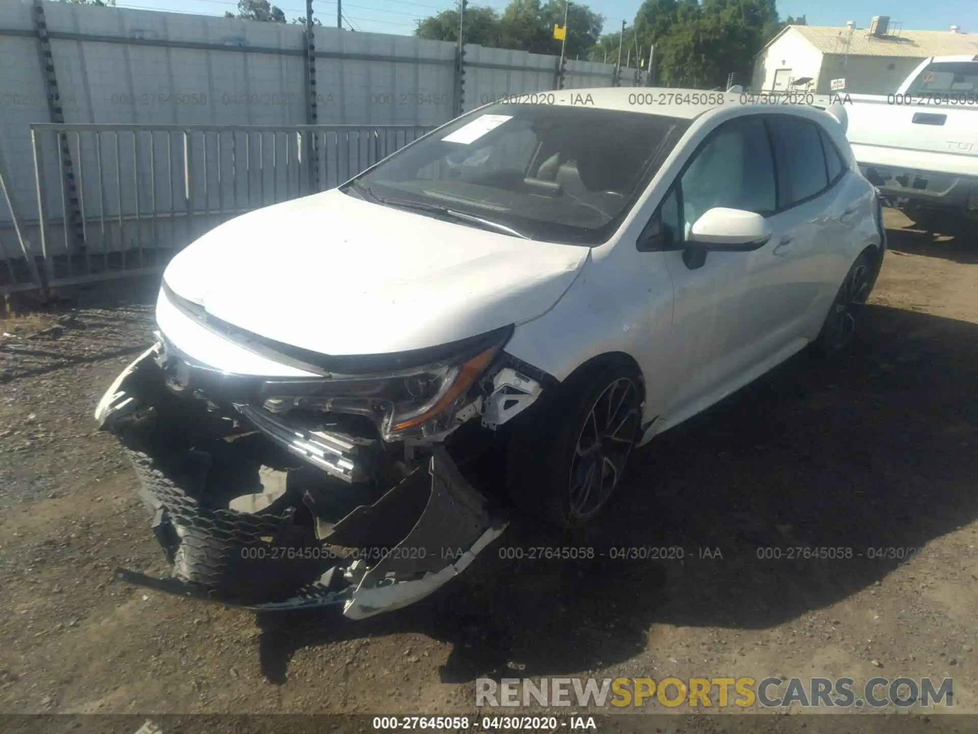 2 Photograph of a damaged car JTNK4RBEXK3024331 TOYOTA COROLLA HATCHBACK 2019