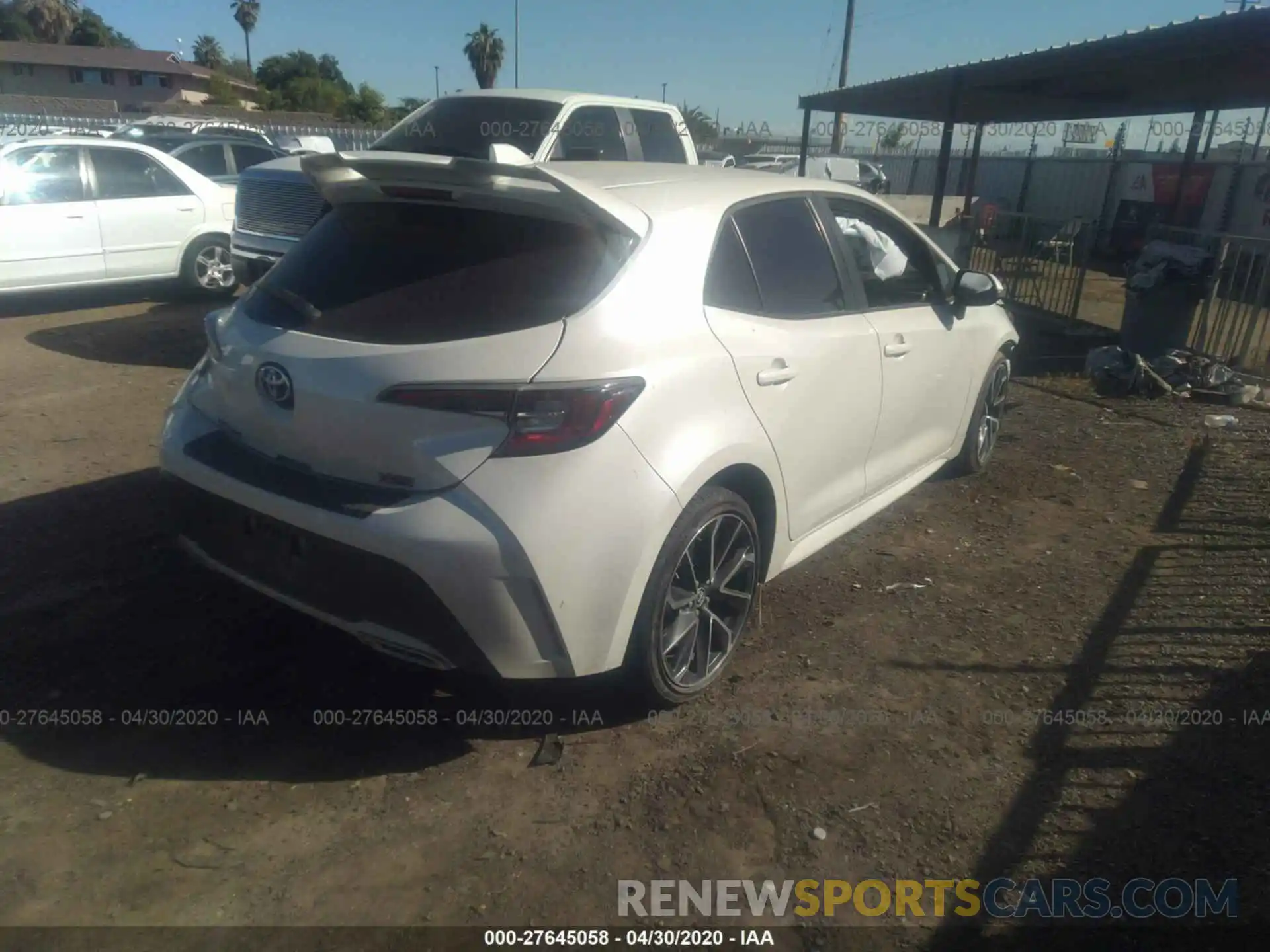 4 Photograph of a damaged car JTNK4RBEXK3024331 TOYOTA COROLLA HATCHBACK 2019