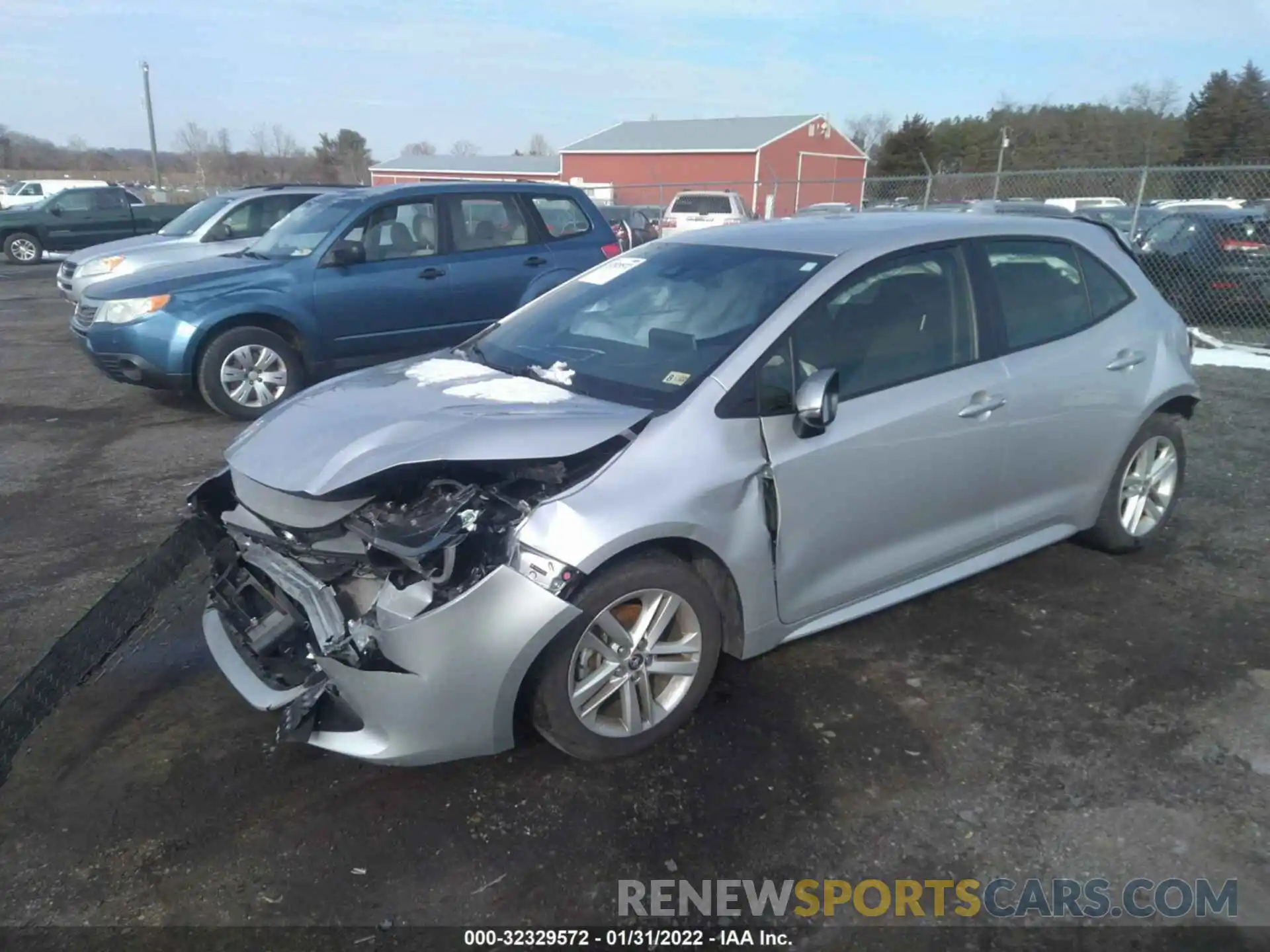 2 Photograph of a damaged car JTNK4RBEXK3034230 TOYOTA COROLLA HATCHBACK 2019