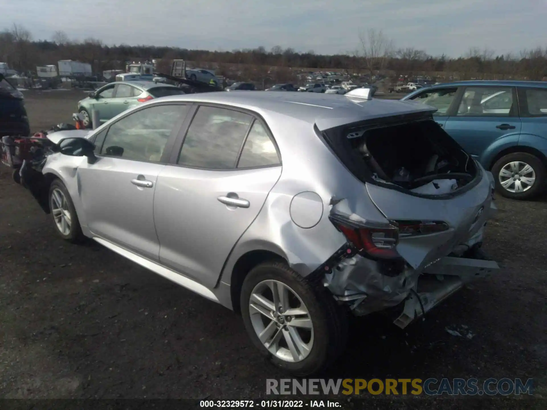 3 Photograph of a damaged car JTNK4RBEXK3034230 TOYOTA COROLLA HATCHBACK 2019