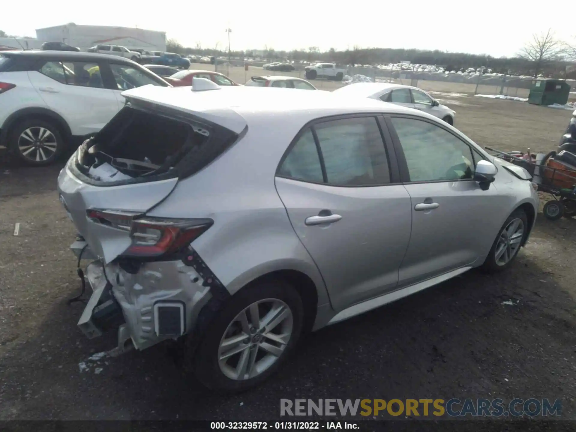 4 Photograph of a damaged car JTNK4RBEXK3034230 TOYOTA COROLLA HATCHBACK 2019