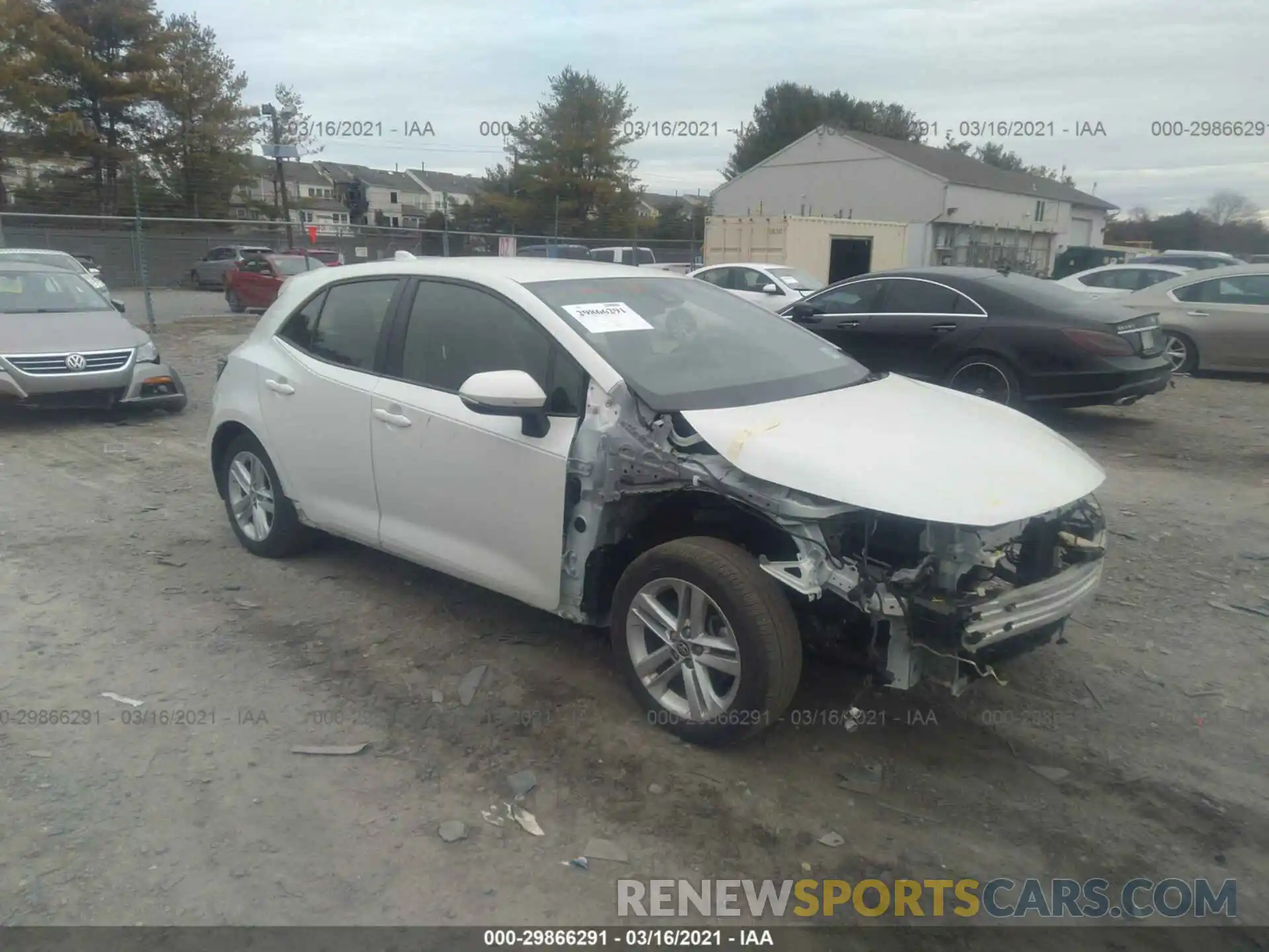 1 Photograph of a damaged car JTNK4RBEXK3034664 TOYOTA COROLLA HATCHBACK 2019