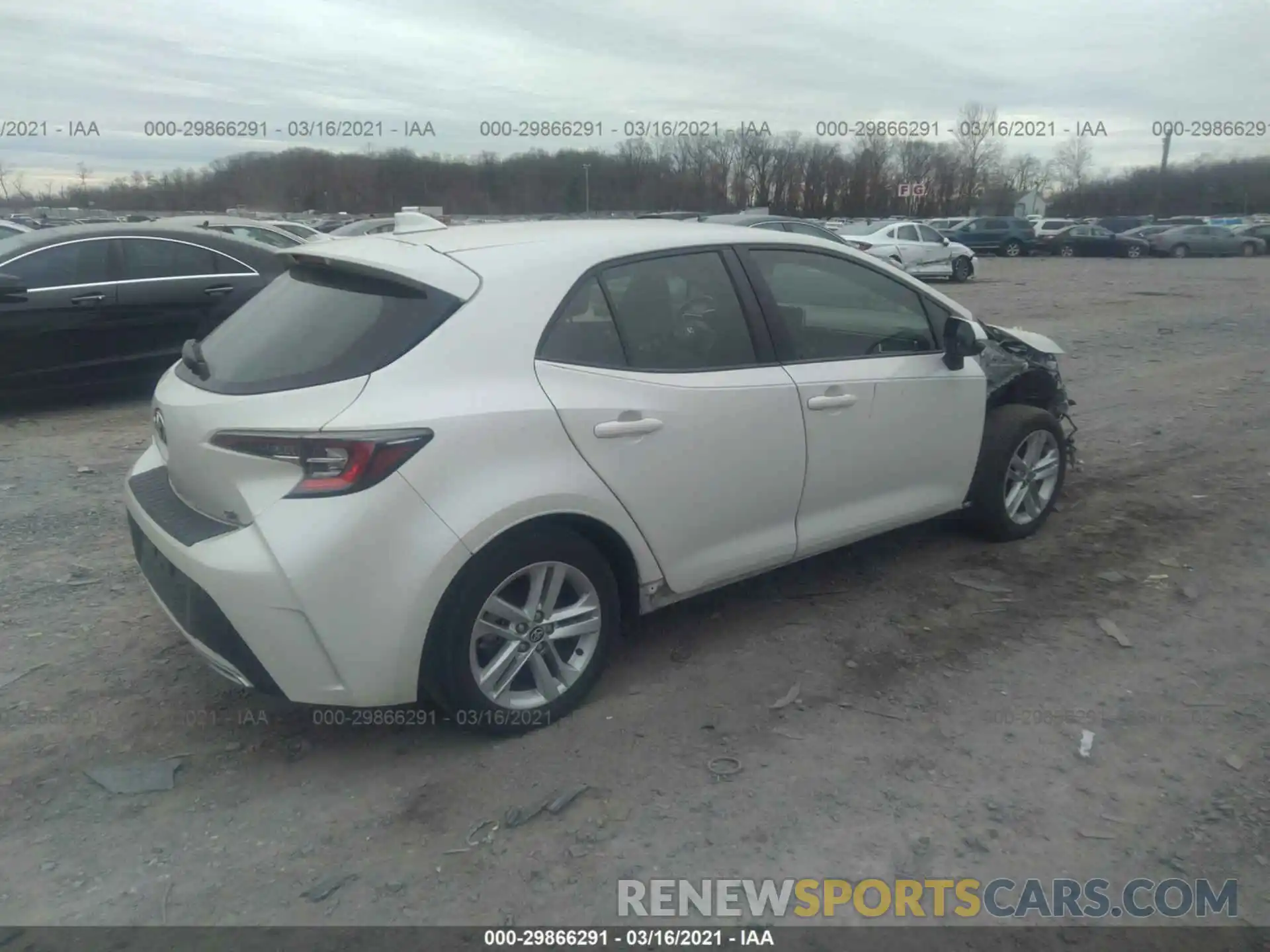 4 Фотография поврежденного автомобиля JTNK4RBEXK3034664 TOYOTA COROLLA HATCHBACK 2019