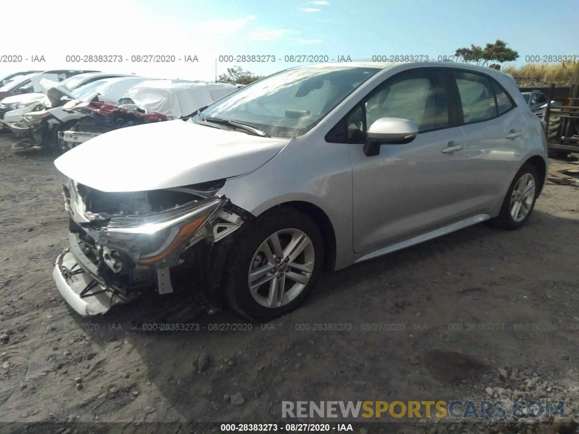 2 Photograph of a damaged car JTNK4RBEXK3040156 TOYOTA COROLLA HATCHBACK 2019