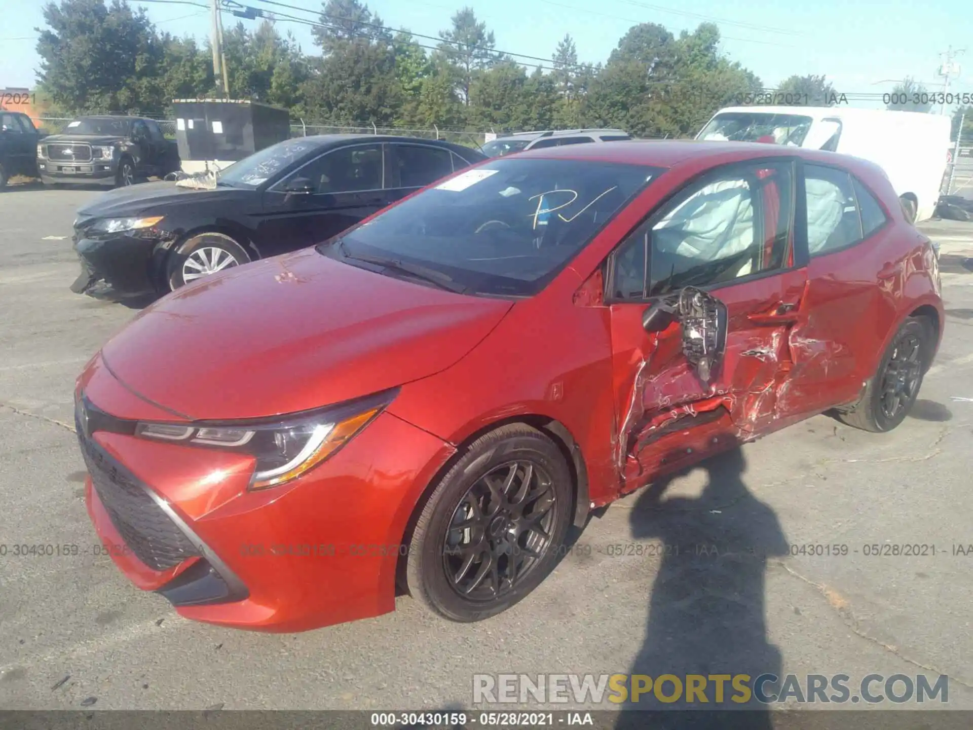 2 Photograph of a damaged car JTNK4RBEXK3041372 TOYOTA COROLLA HATCHBACK 2019