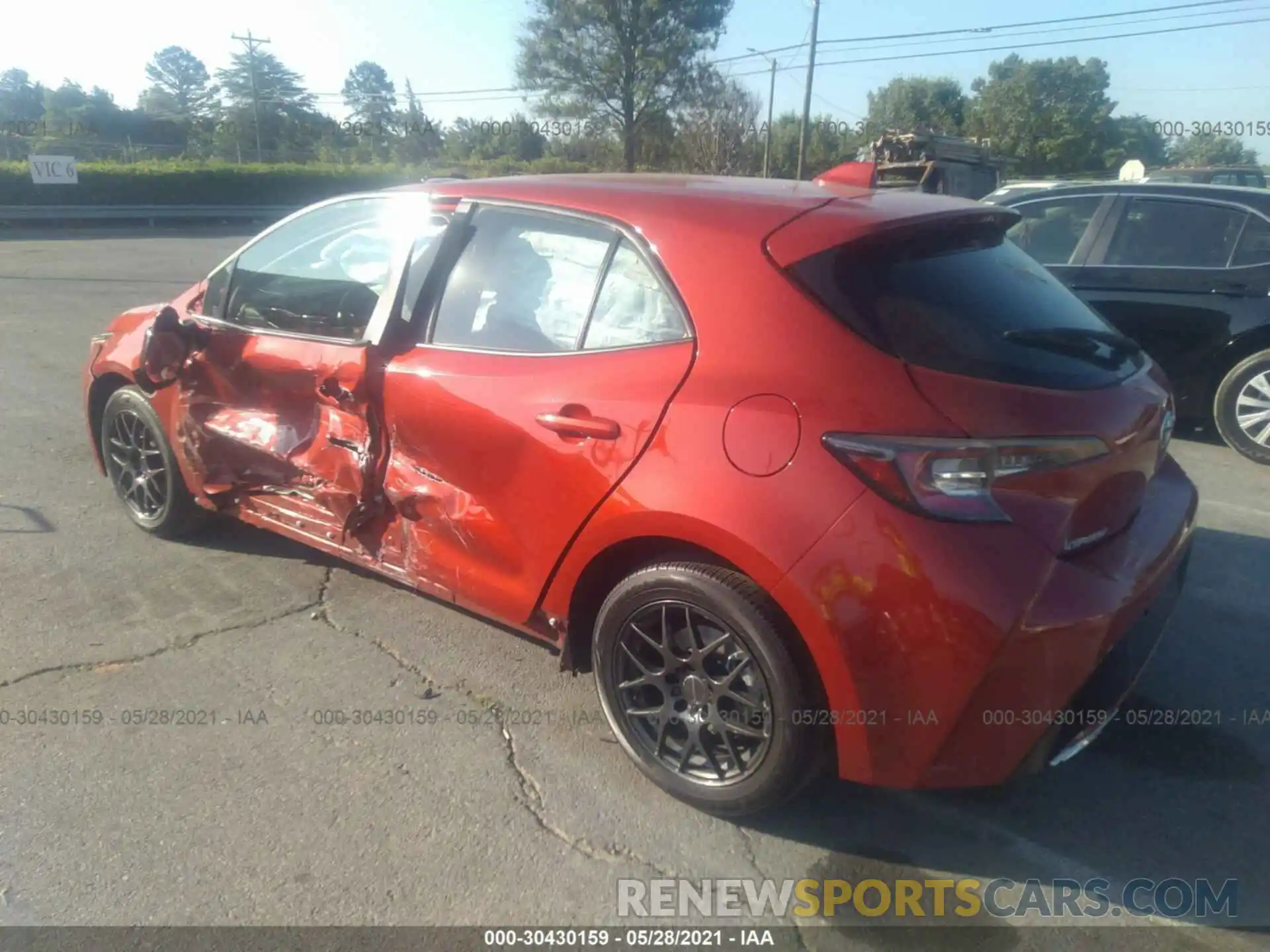 3 Photograph of a damaged car JTNK4RBEXK3041372 TOYOTA COROLLA HATCHBACK 2019