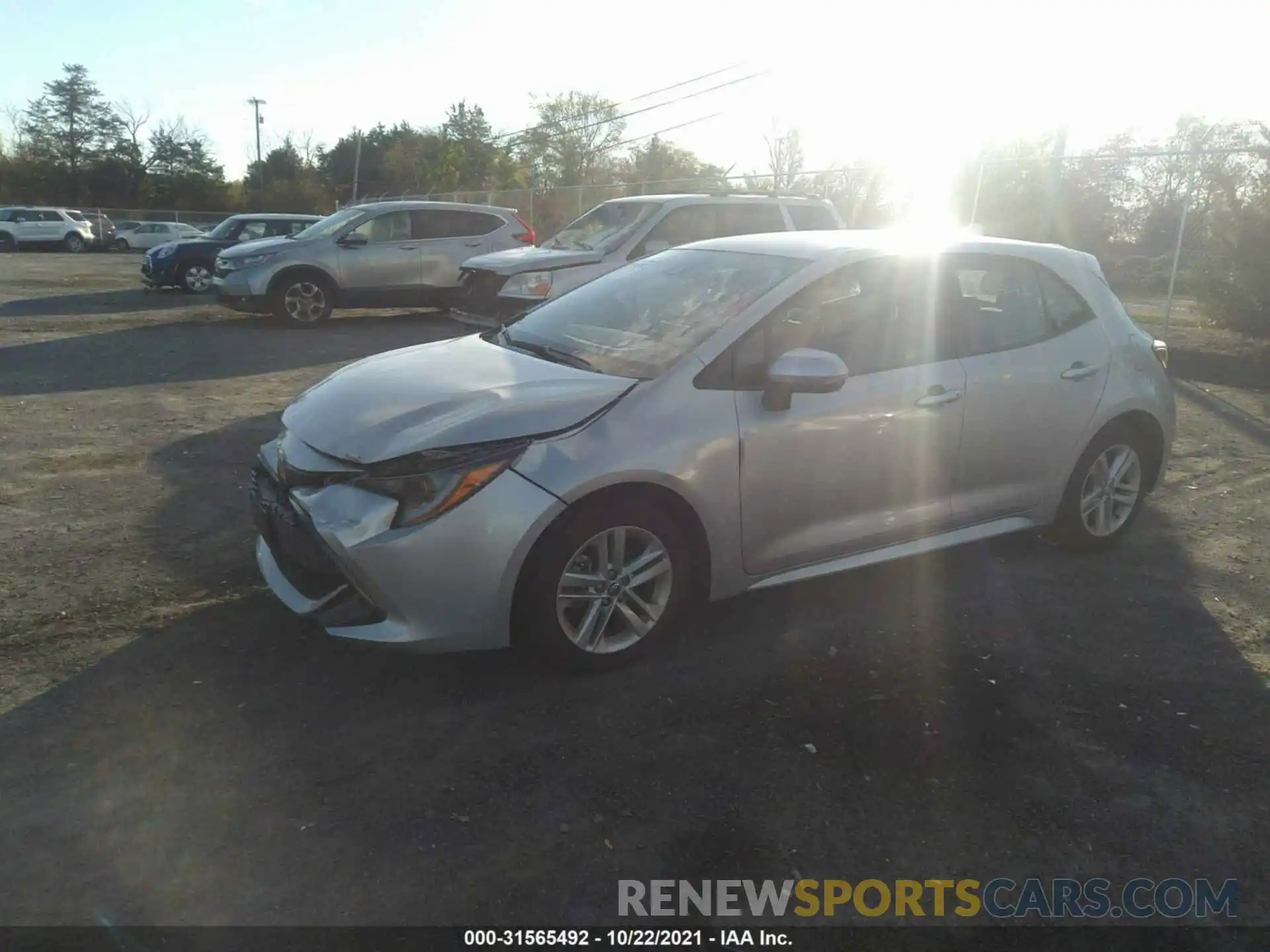 2 Photograph of a damaged car JTNK4RBEXK3051156 TOYOTA COROLLA HATCHBACK 2019