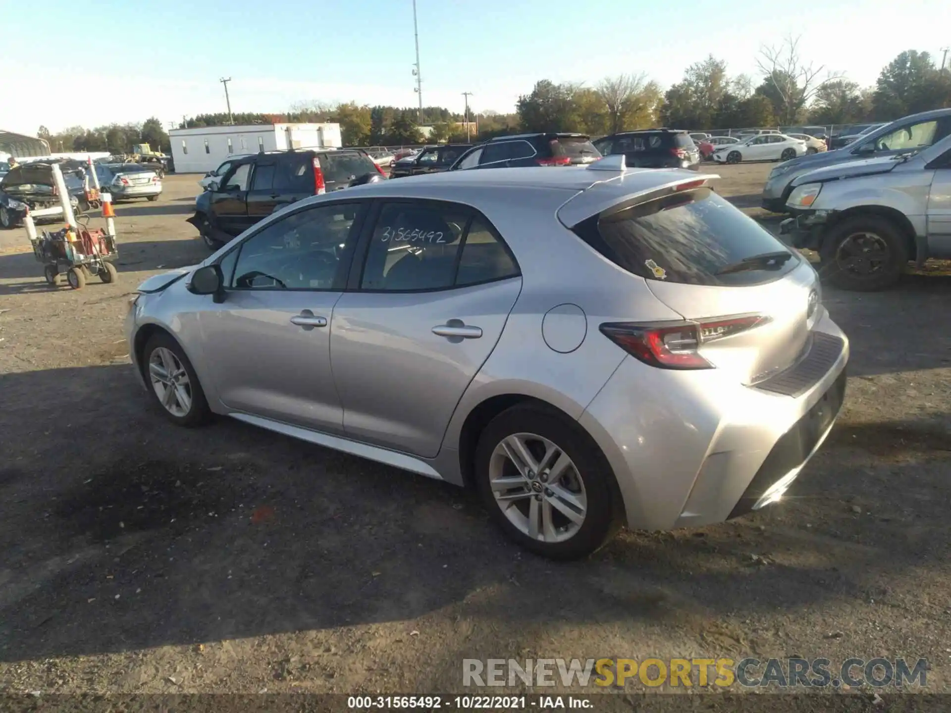 3 Photograph of a damaged car JTNK4RBEXK3051156 TOYOTA COROLLA HATCHBACK 2019