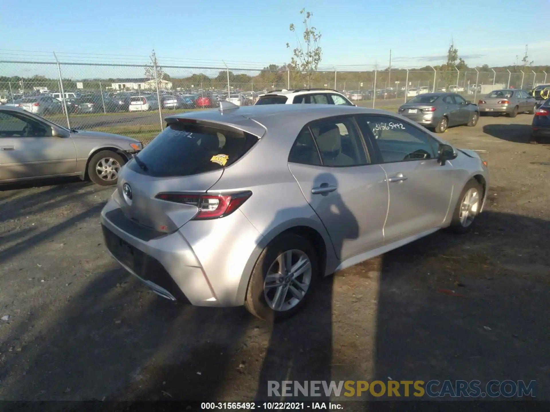 4 Photograph of a damaged car JTNK4RBEXK3051156 TOYOTA COROLLA HATCHBACK 2019