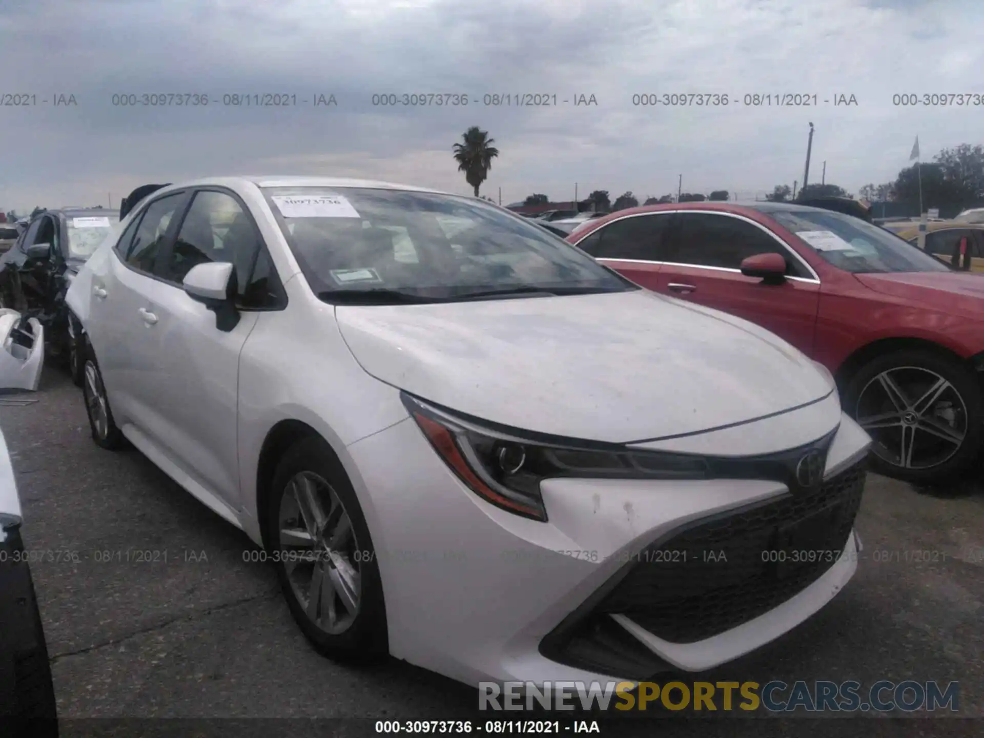 1 Photograph of a damaged car JTNK4RBEXK3052100 TOYOTA COROLLA HATCHBACK 2019