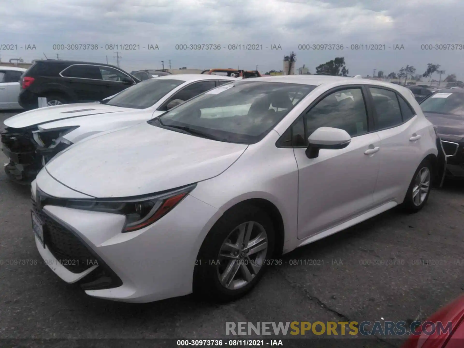 2 Photograph of a damaged car JTNK4RBEXK3052100 TOYOTA COROLLA HATCHBACK 2019