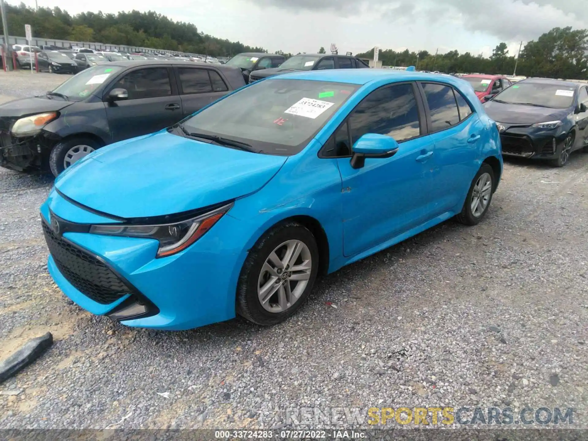 2 Photograph of a damaged car JTNK4RBEXK3055160 TOYOTA COROLLA HATCHBACK 2019