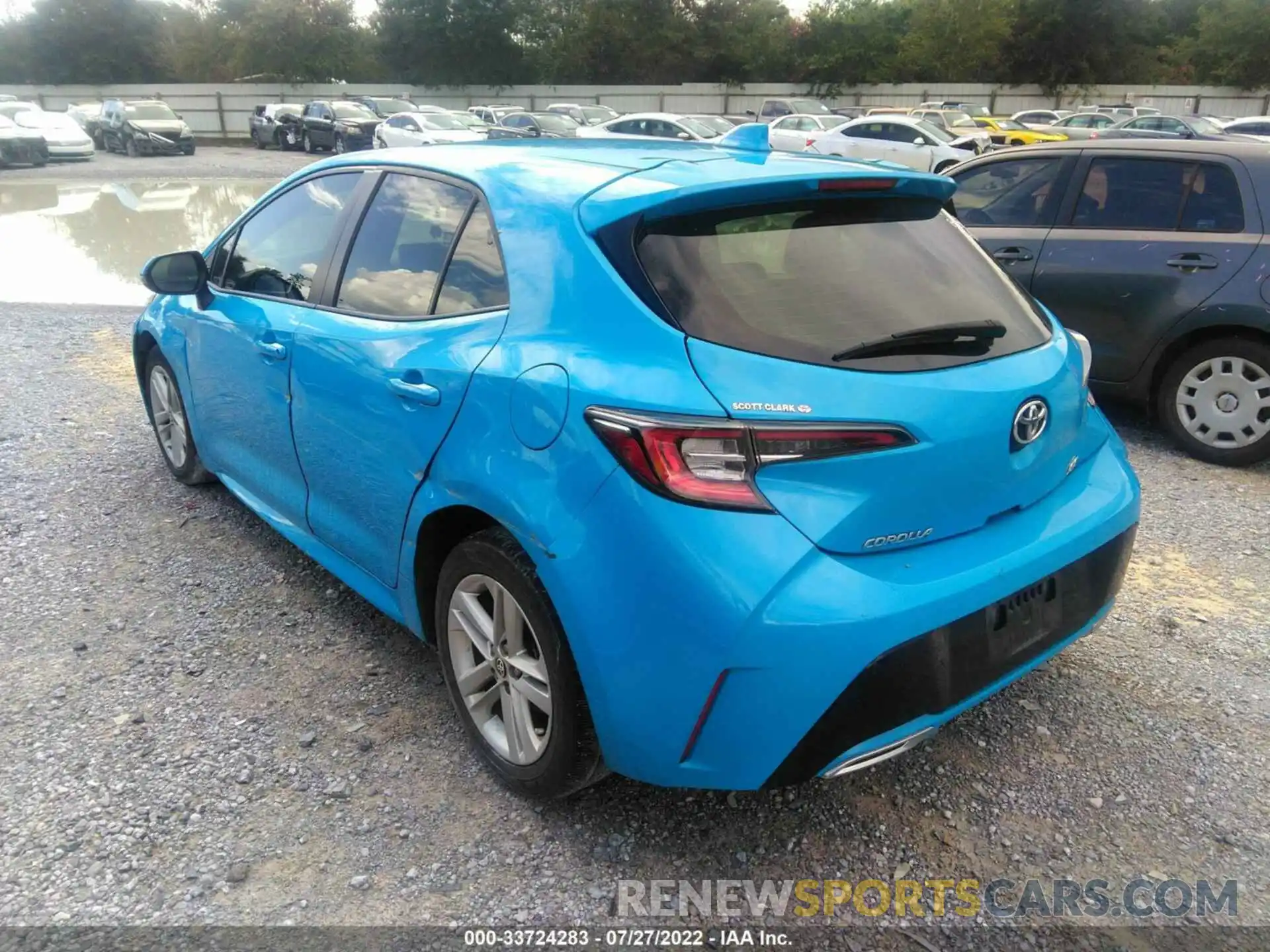 3 Photograph of a damaged car JTNK4RBEXK3055160 TOYOTA COROLLA HATCHBACK 2019