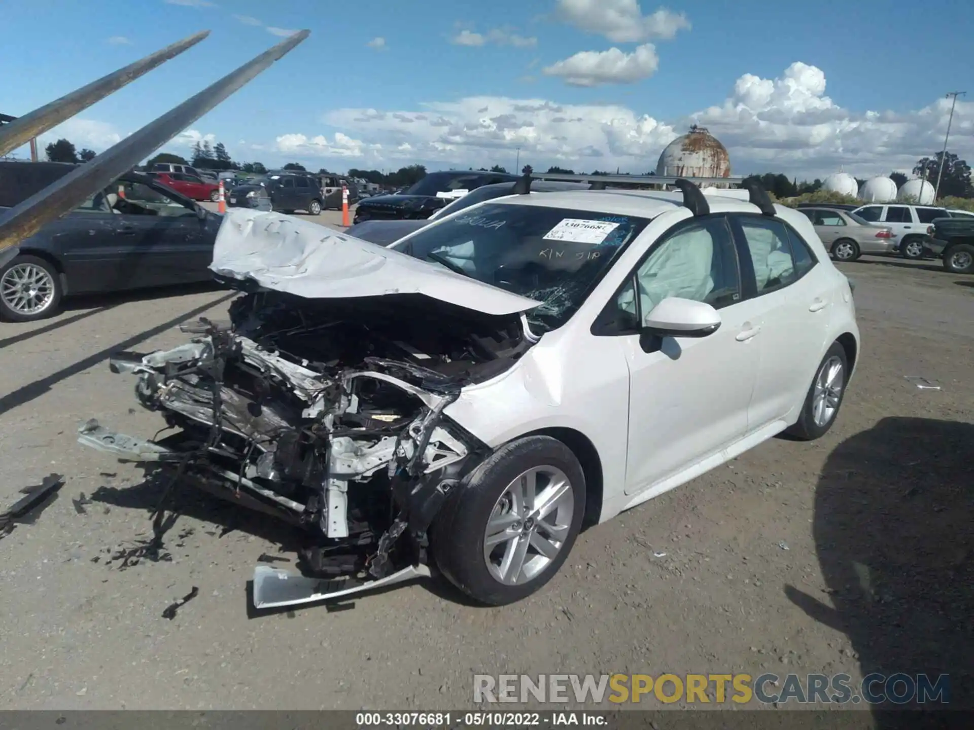 2 Photograph of a damaged car JTNK4RBEXK3059032 TOYOTA COROLLA HATCHBACK 2019