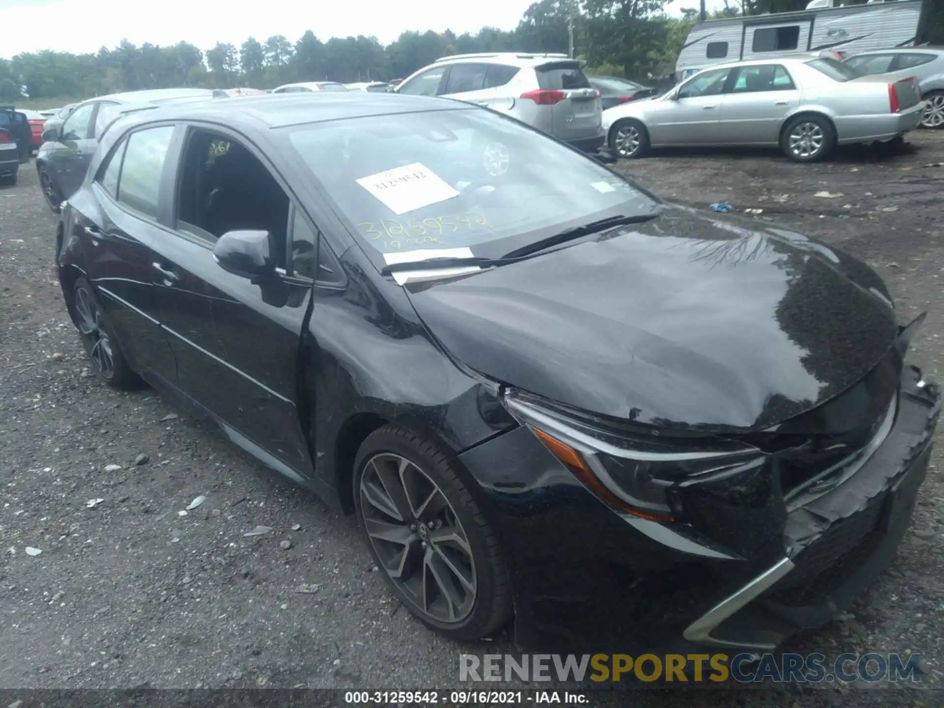 1 Photograph of a damaged car JTNK4RBEXK3065588 TOYOTA COROLLA HATCHBACK 2019