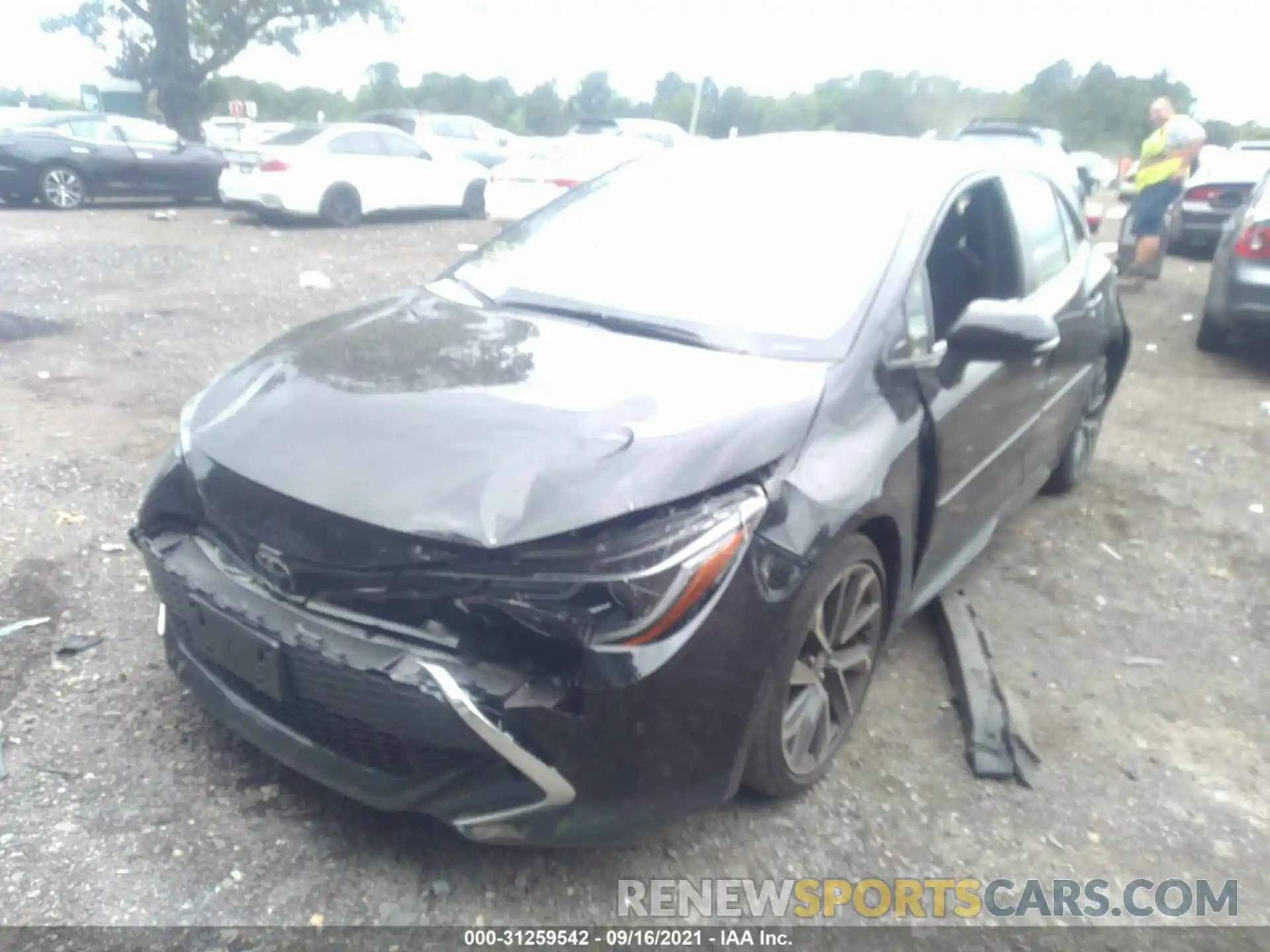 2 Photograph of a damaged car JTNK4RBEXK3065588 TOYOTA COROLLA HATCHBACK 2019