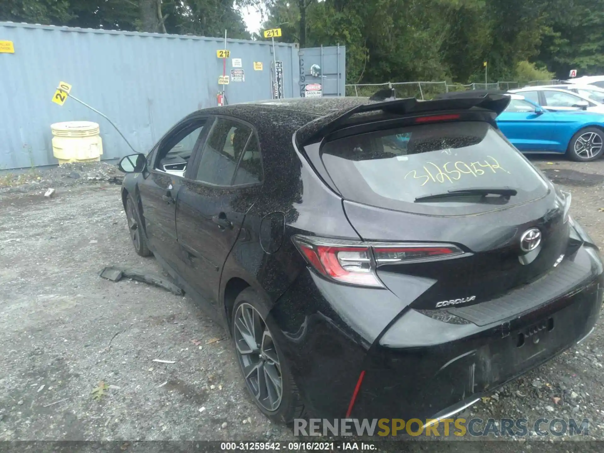 3 Photograph of a damaged car JTNK4RBEXK3065588 TOYOTA COROLLA HATCHBACK 2019