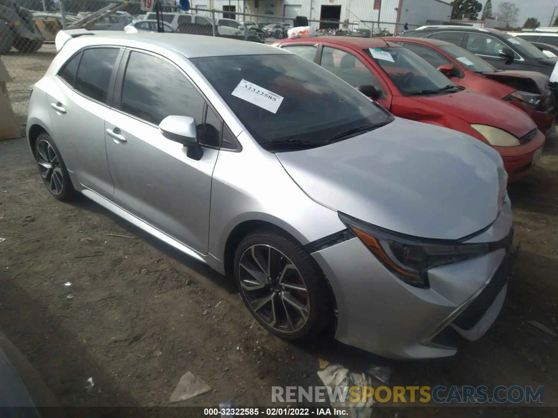 1 Photograph of a damaged car JTNK4RBEXK3067129 TOYOTA COROLLA HATCHBACK 2019