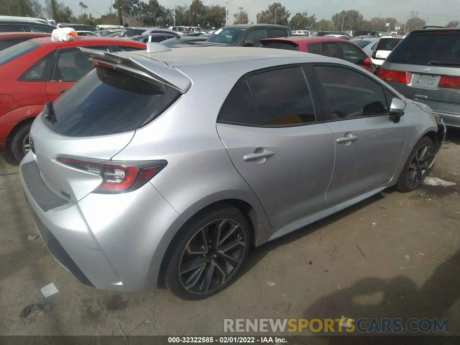 4 Photograph of a damaged car JTNK4RBEXK3067129 TOYOTA COROLLA HATCHBACK 2019