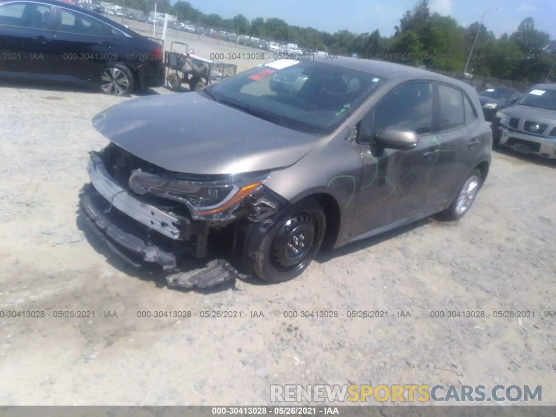 2 Photograph of a damaged car JTNK4RBEXK3067177 TOYOTA COROLLA HATCHBACK 2019