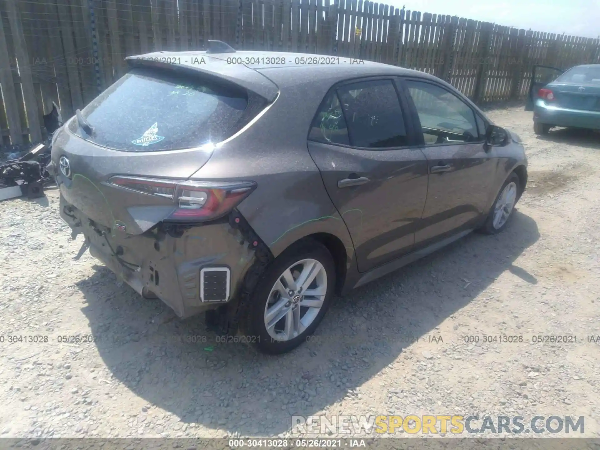 4 Photograph of a damaged car JTNK4RBEXK3067177 TOYOTA COROLLA HATCHBACK 2019