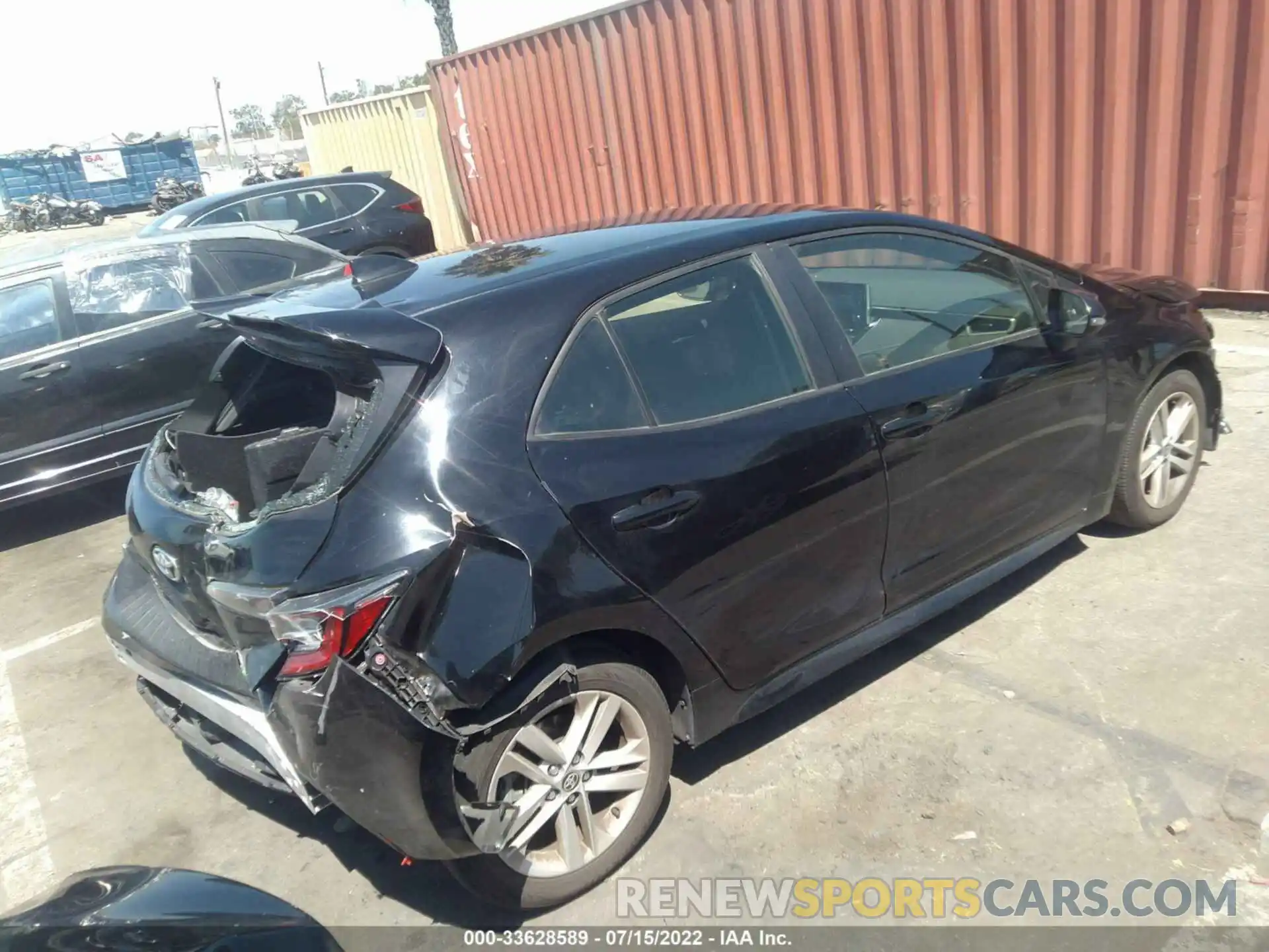 4 Photograph of a damaged car JTNK4RBEXK3070094 TOYOTA COROLLA HATCHBACK 2019